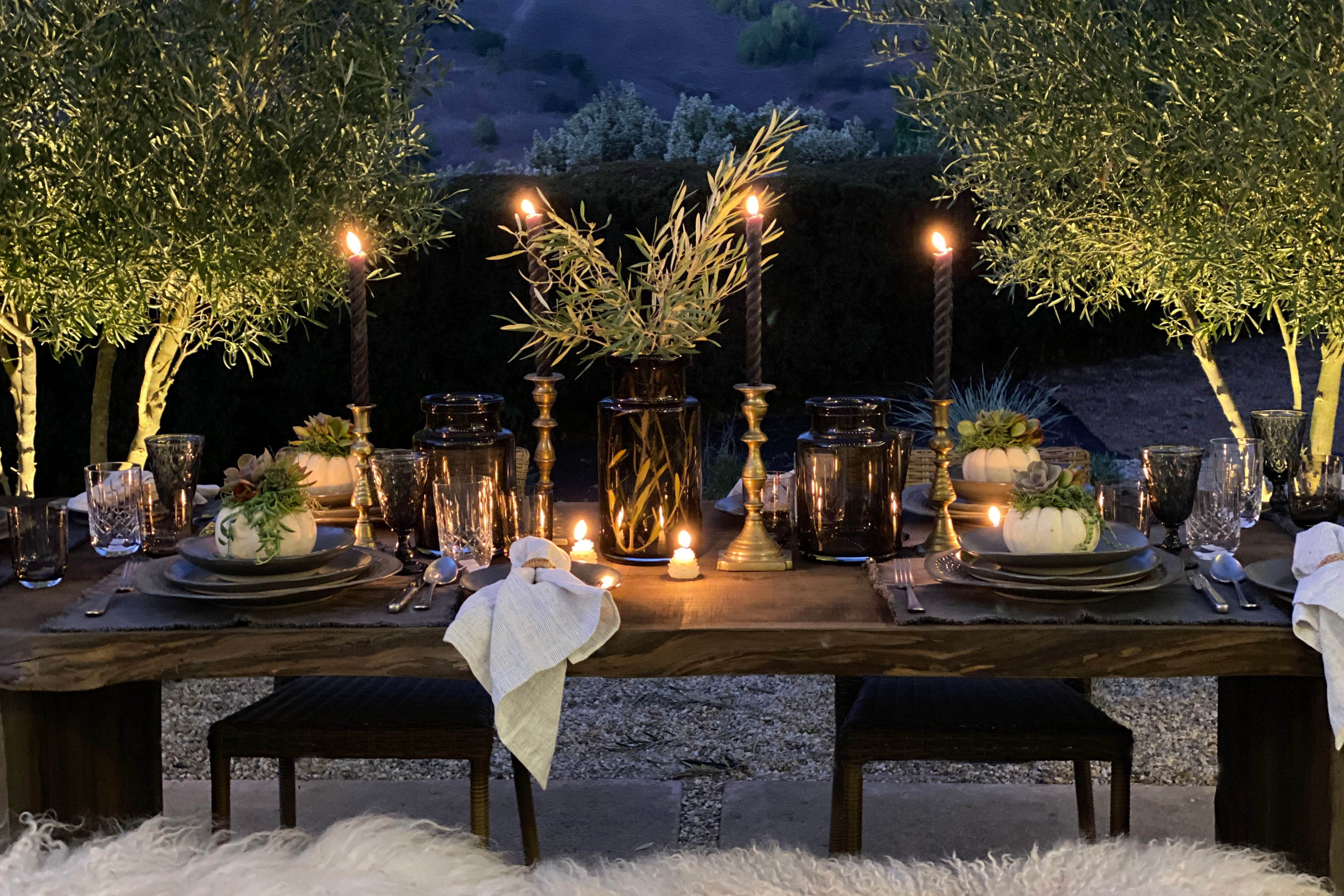 Caroline Creates A Candlelit Fall Tablescape