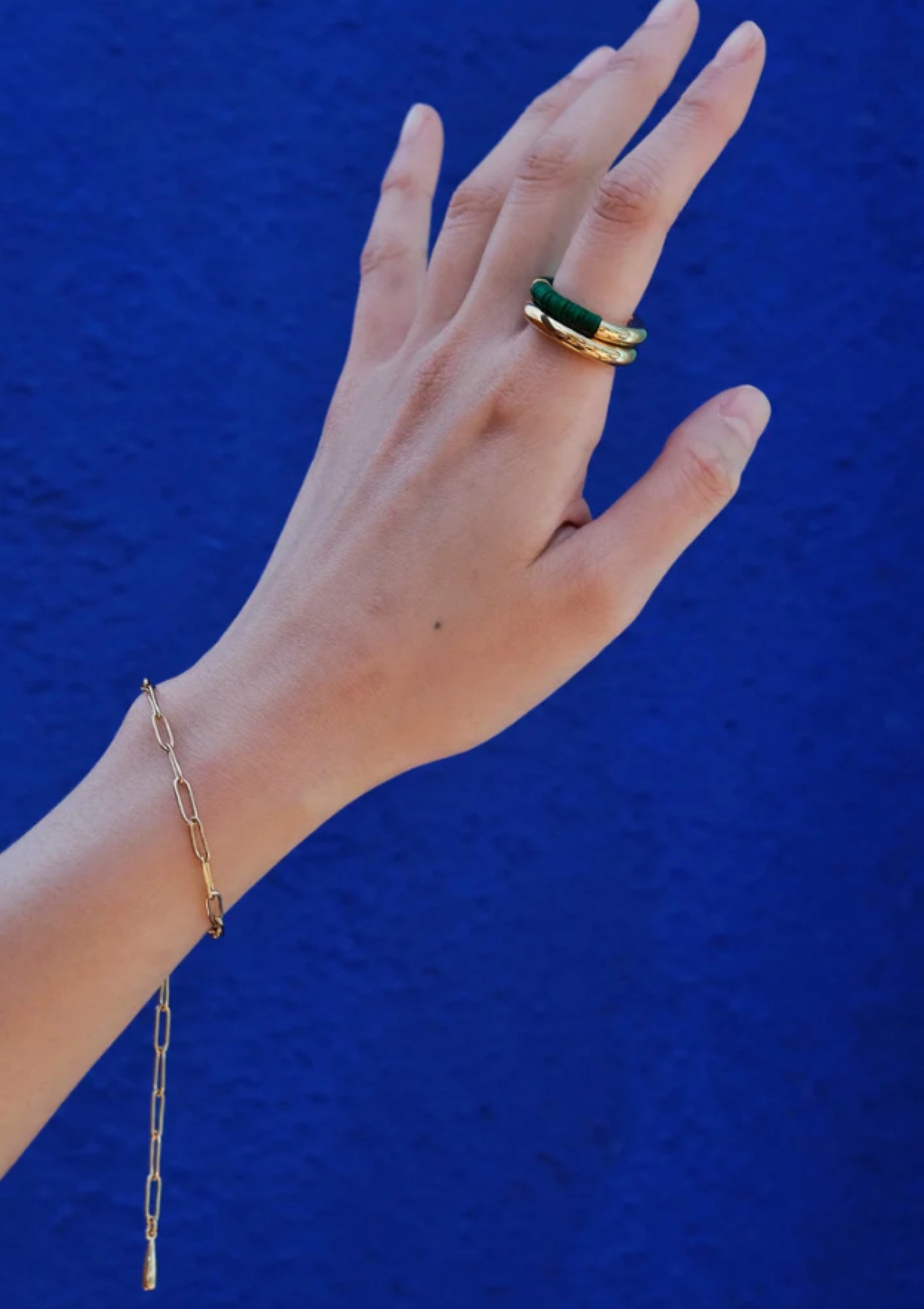 Gold Mini Ellipse Bracelet by Soko, available at Diani.