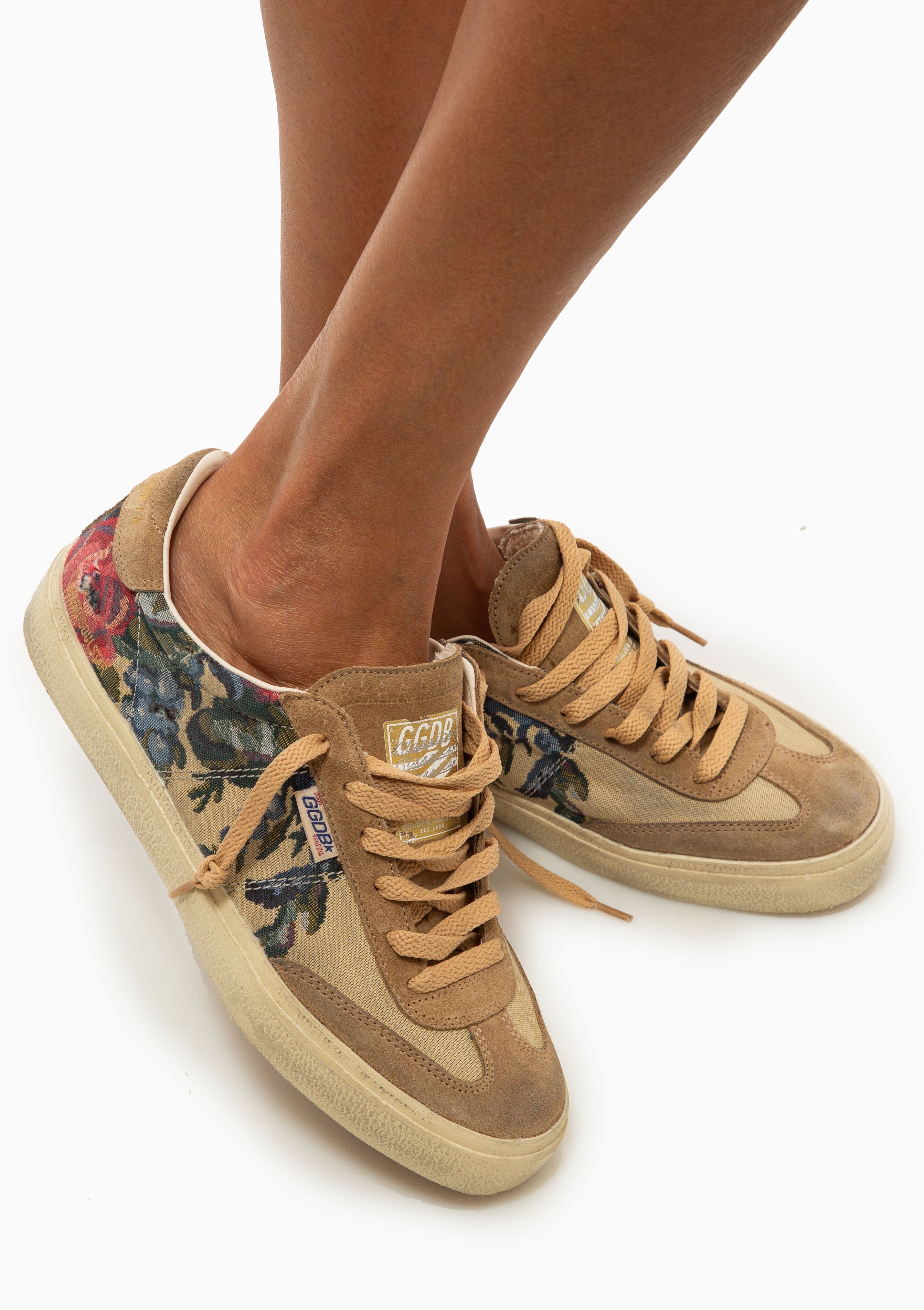 Soul Star Sneaker Printed Canvas & Suede | Multi/Tobacco