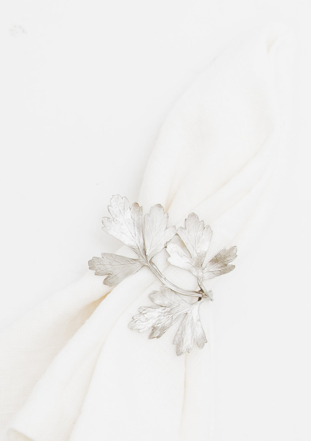 Italian Herb Assorted Napkin Rings | Pewter, Set Of 4