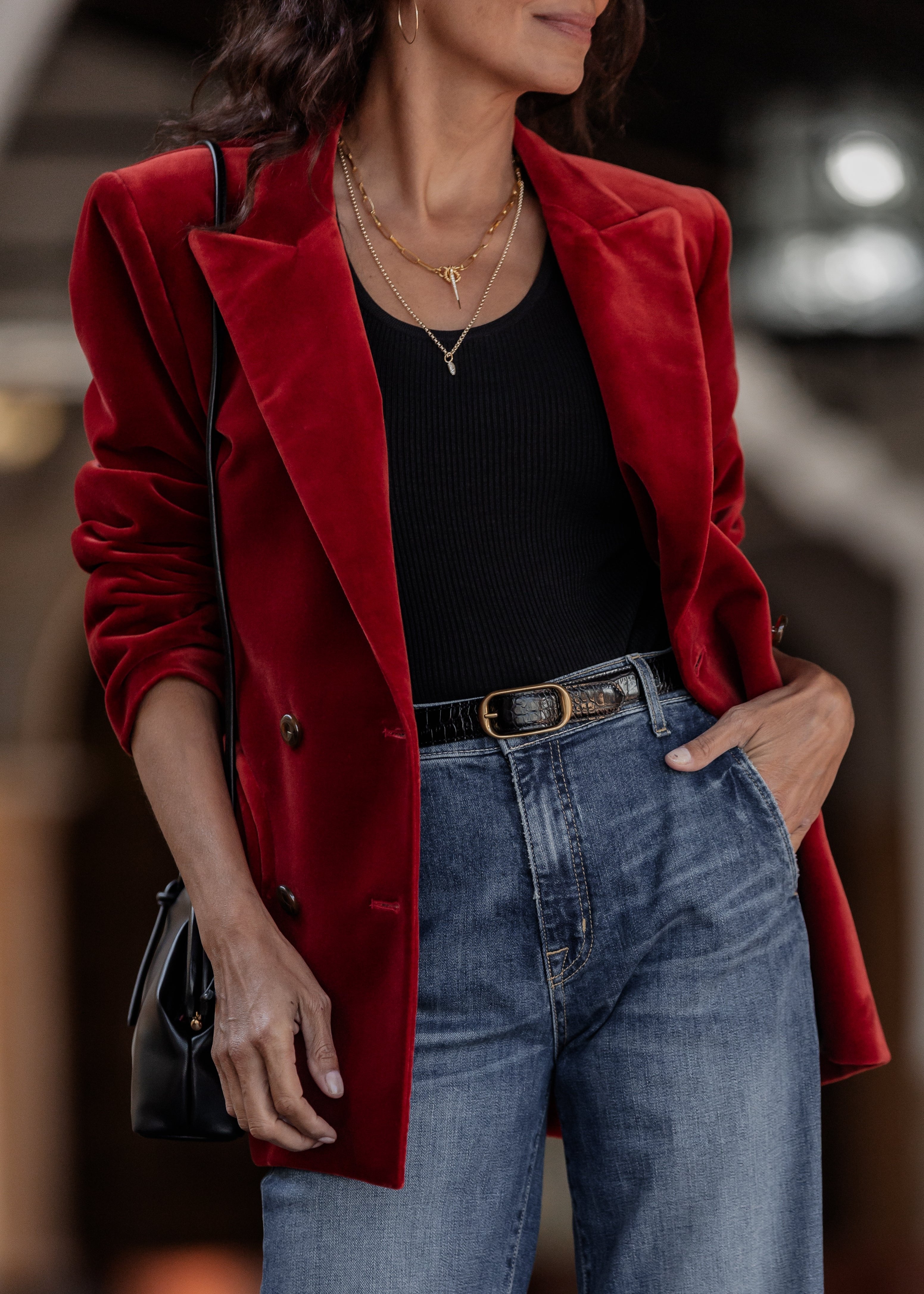 Small Sticks & Stones Pendant | Gold