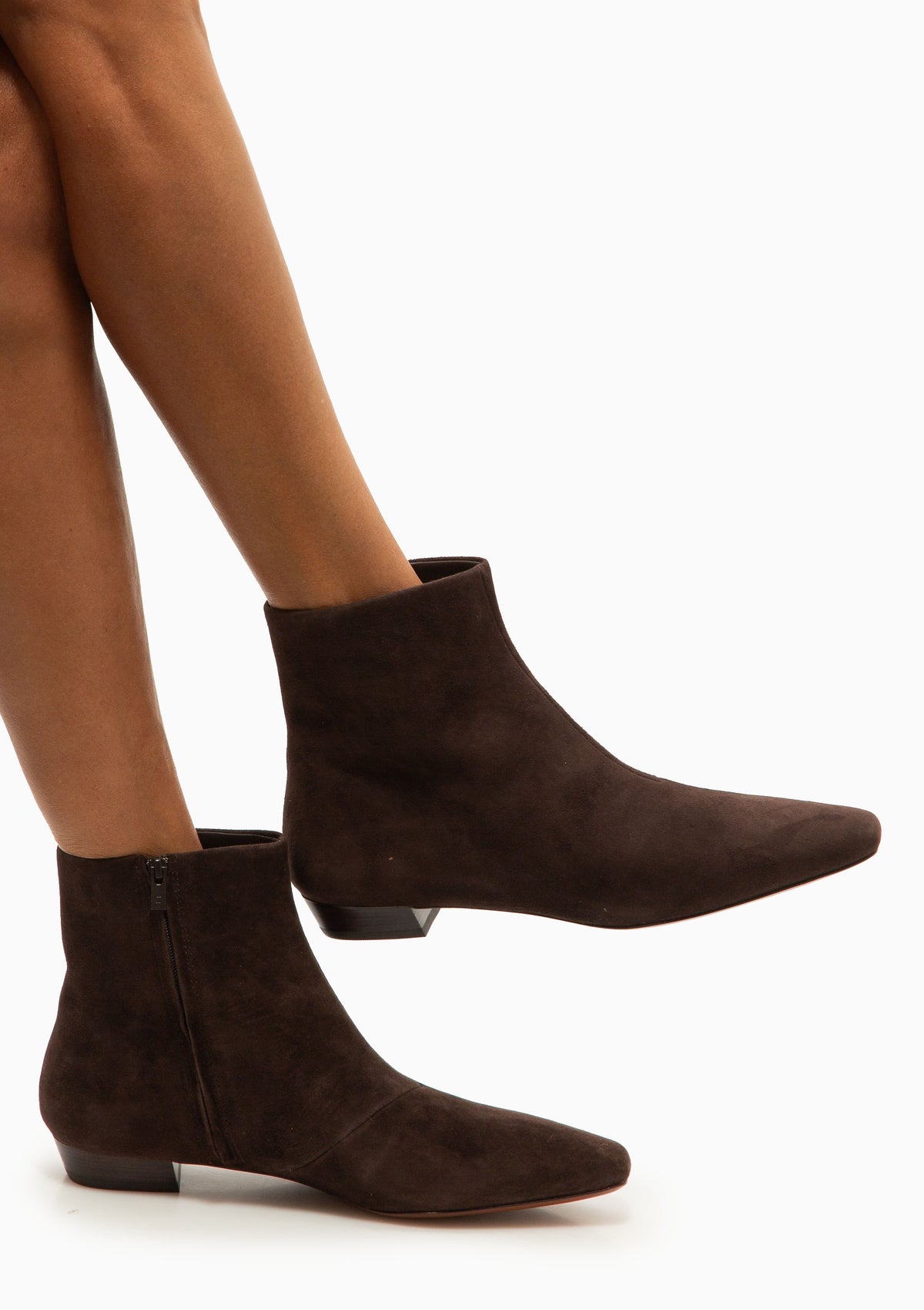 Siya Suede Ankle Boot | Brown