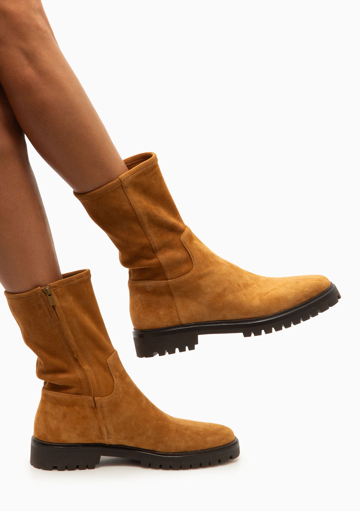 Danny Mid Lug Boot | Cacao/Dark Brown Suede