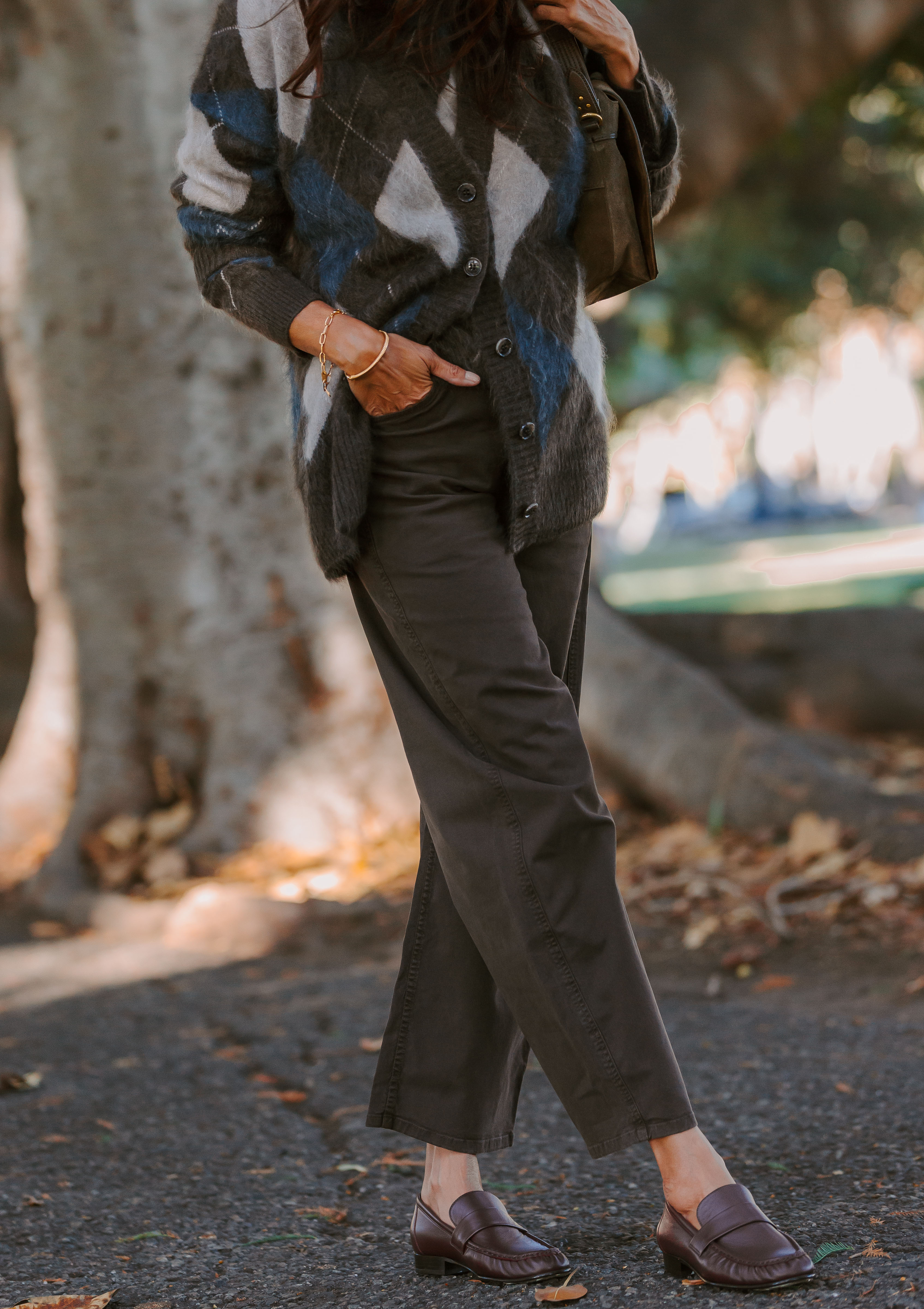 Ruched Loafer | Oxblood