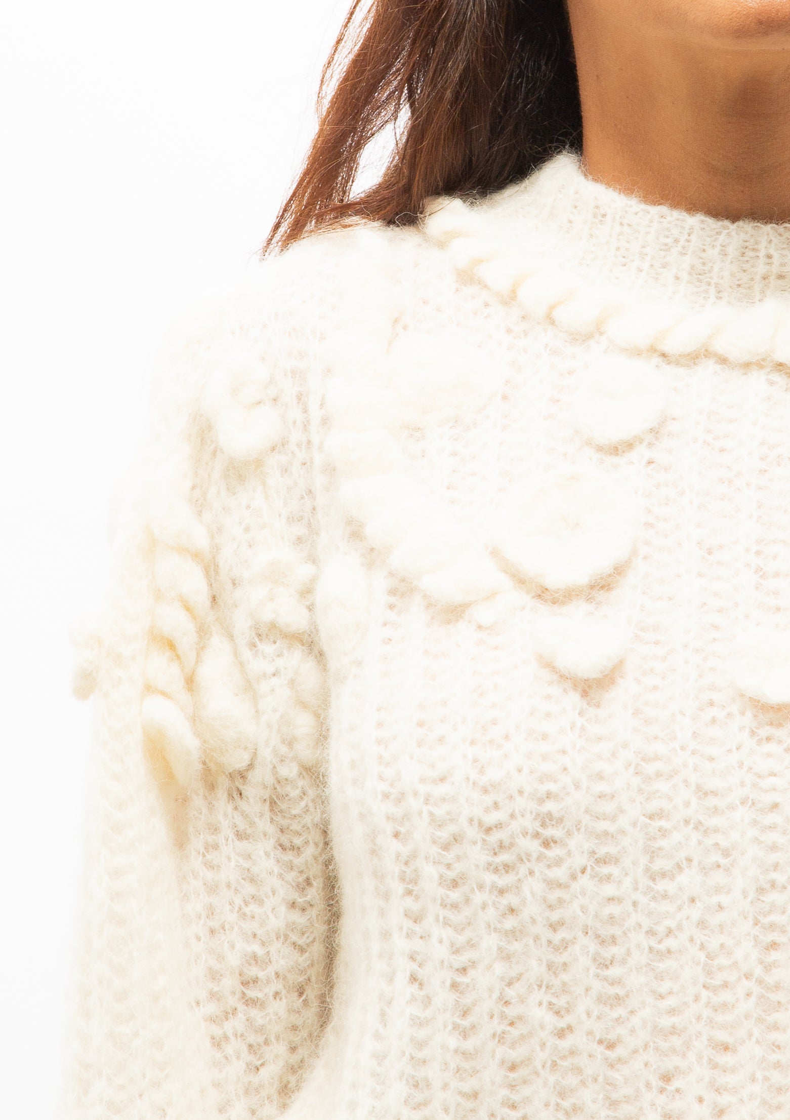 Moritz Embroidered Pullover | Alabaster