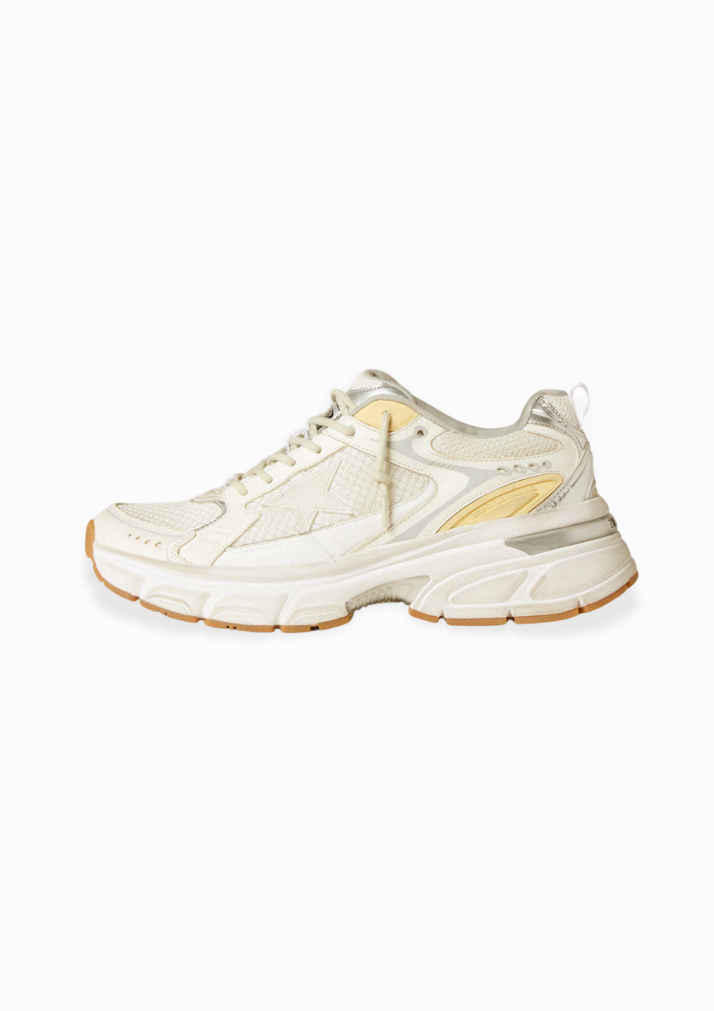 スニーカー Golden  Lightstar Leather And Mesh Sneakers Colour Lightstar Sneaker Leather & Mesh | White/Gold