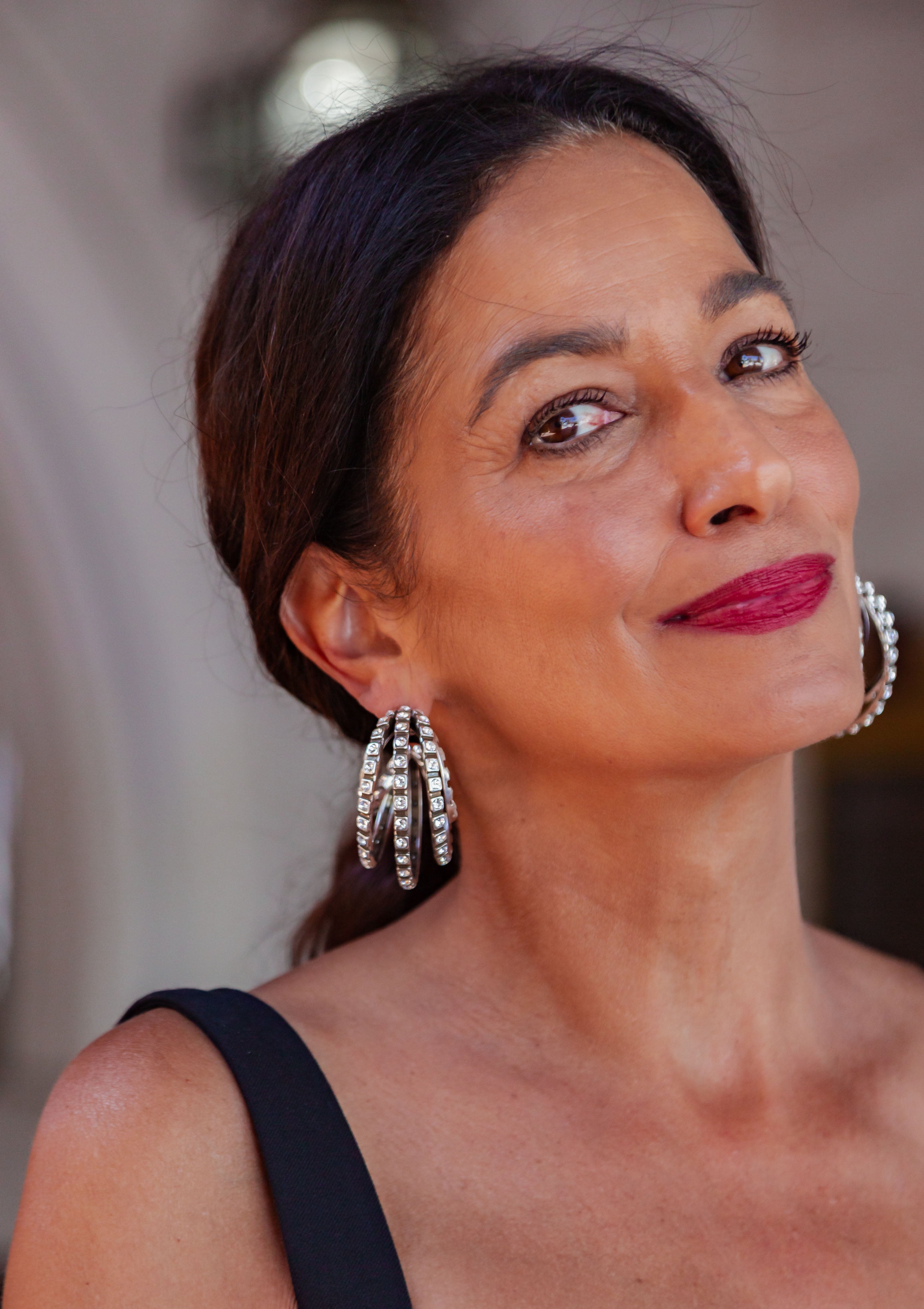 Mona Large Hoop Earrings | Silver