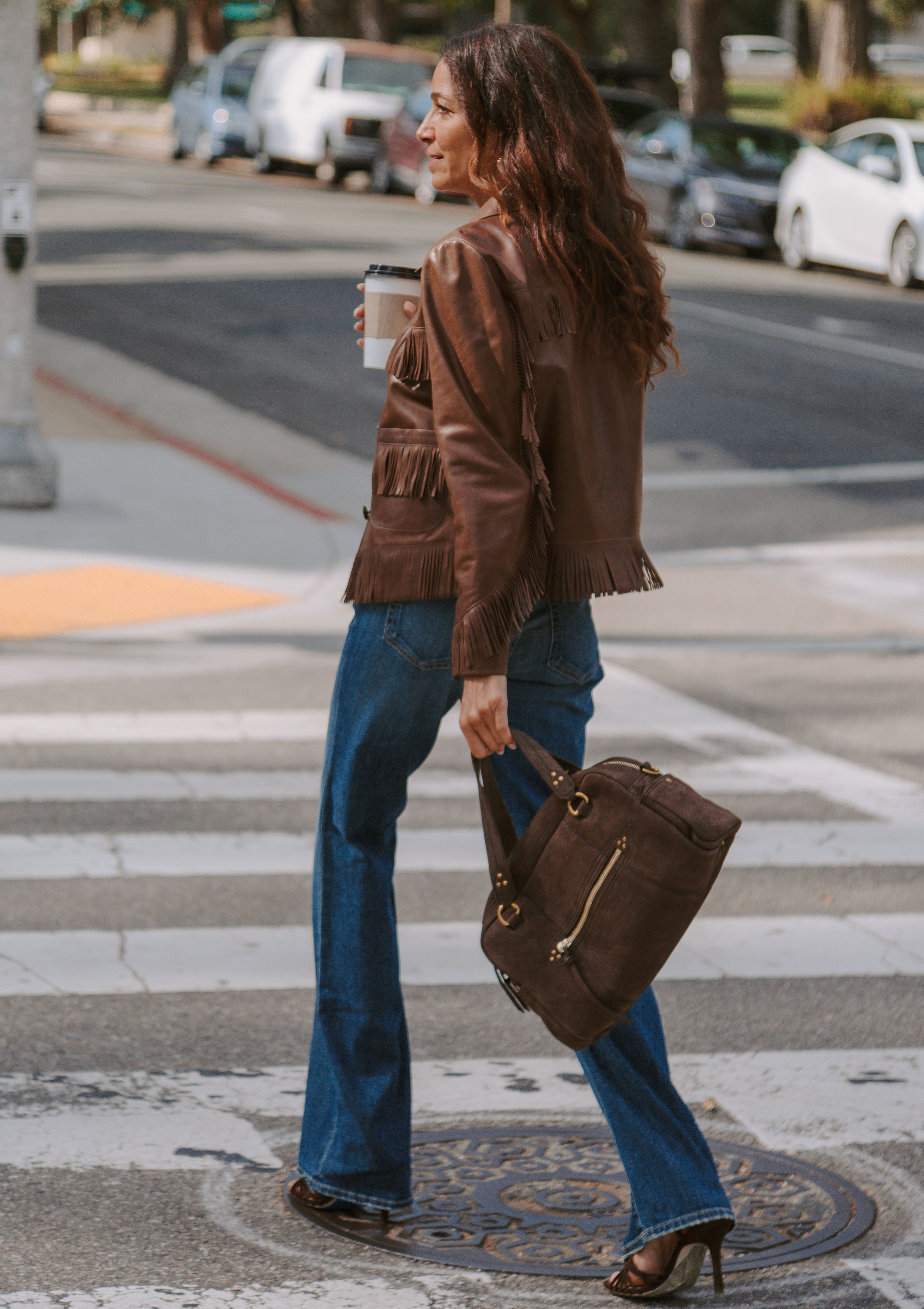Mareka Heeled Sandal | Brown Suede