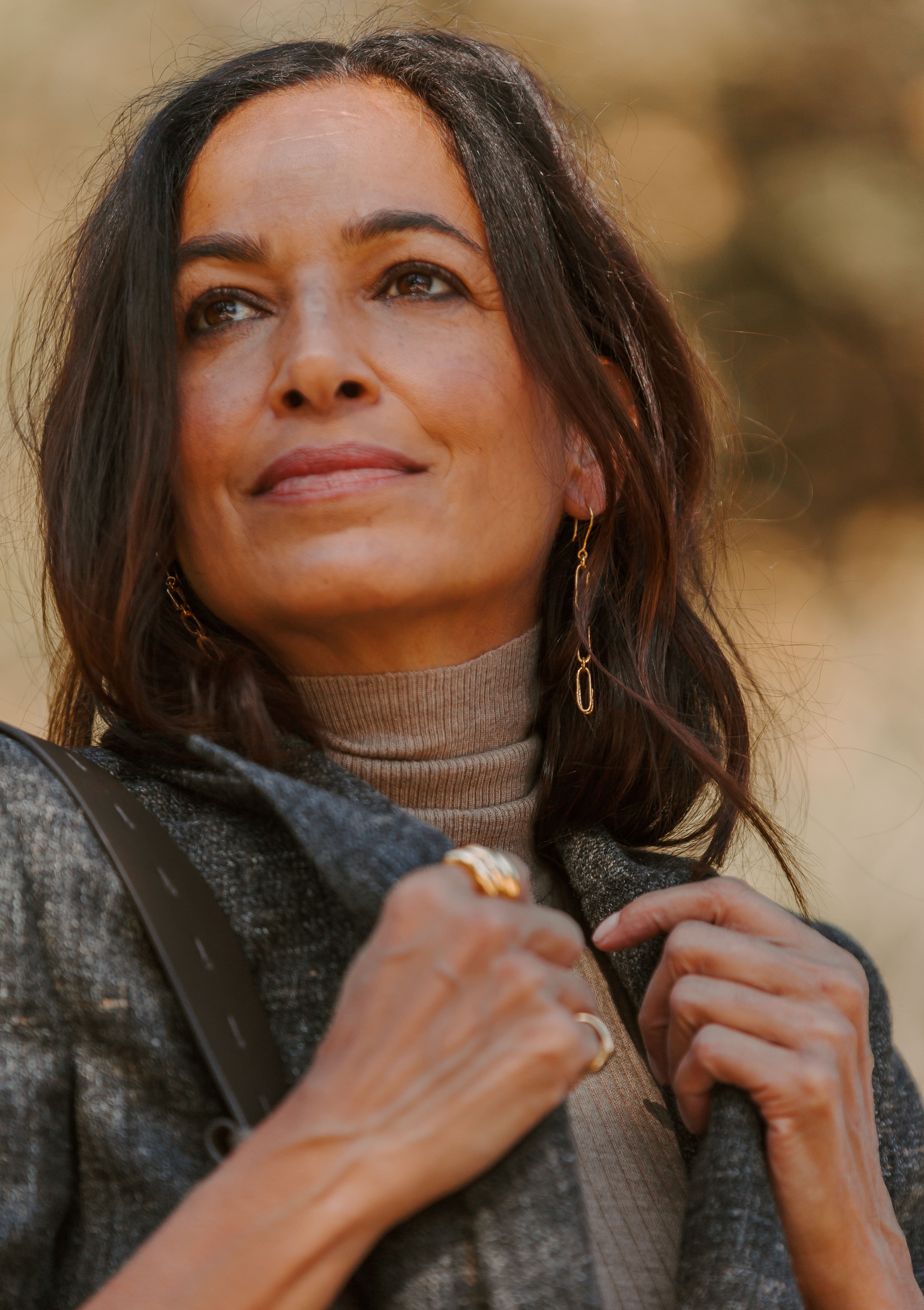 18kt Gold Vermeil PSTM Afghanistan Lajward Marmarin Earrings