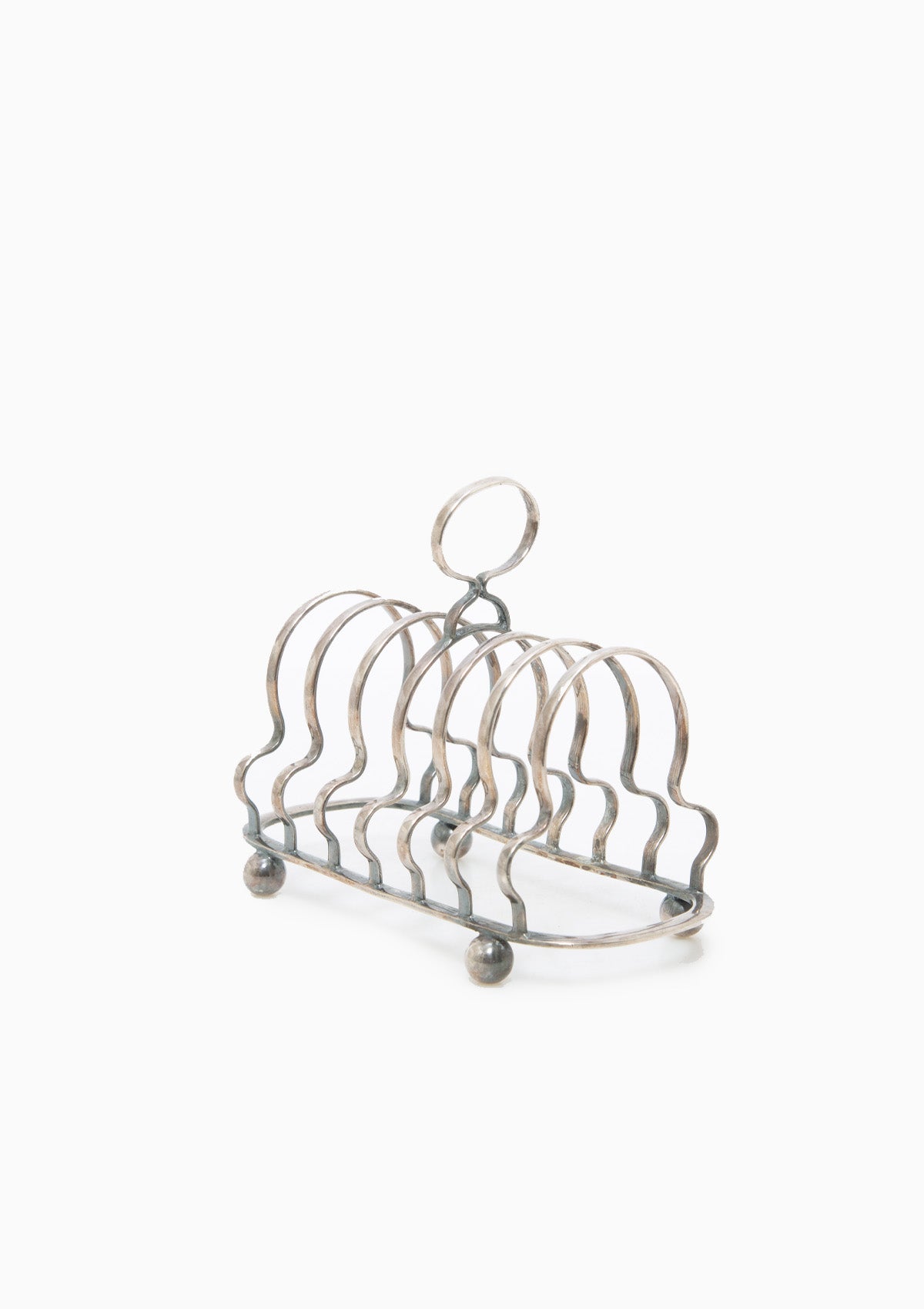19th Century Silver Plated Toast Caddy