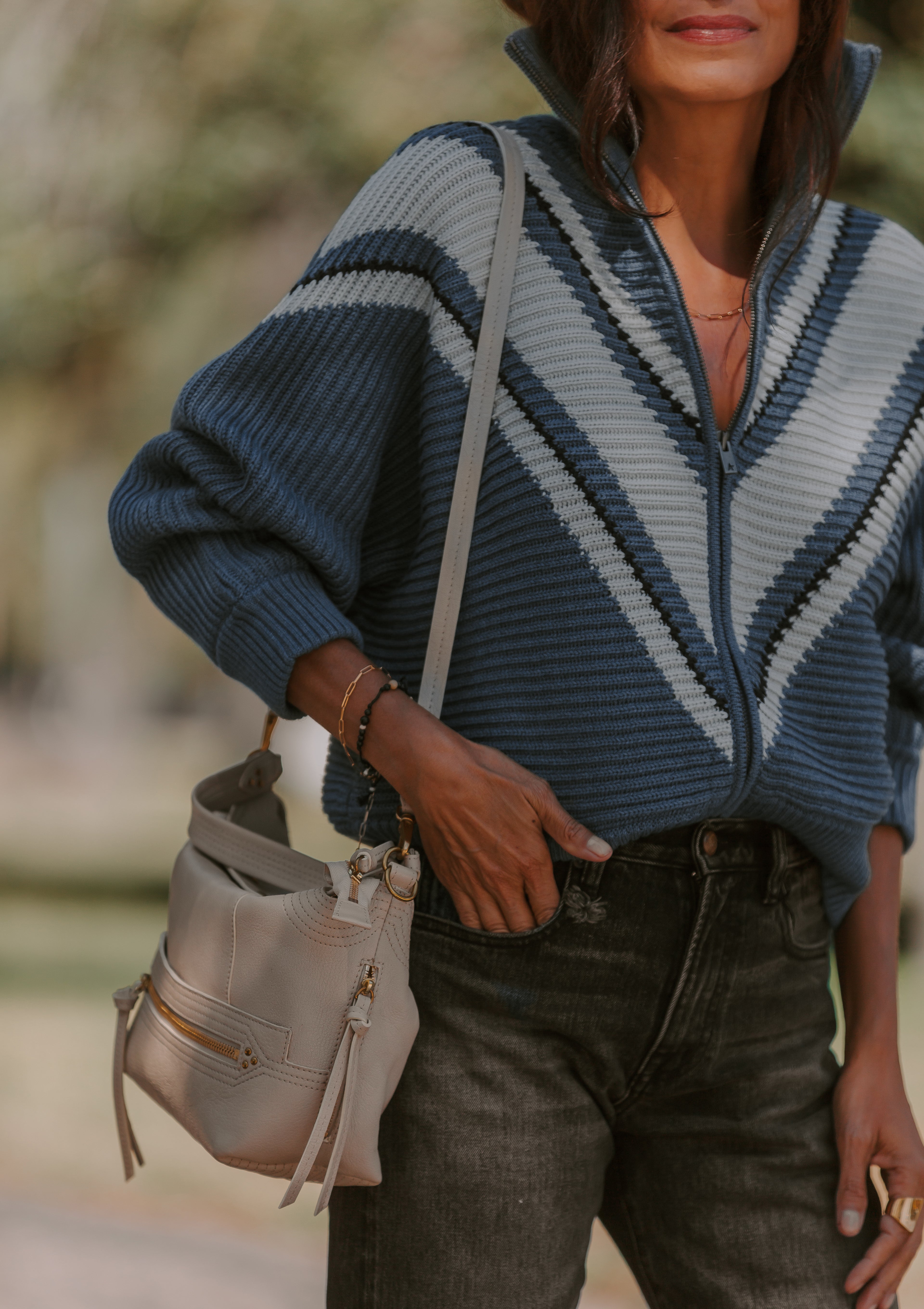 Mini Ellipse Link Necklace | Gold