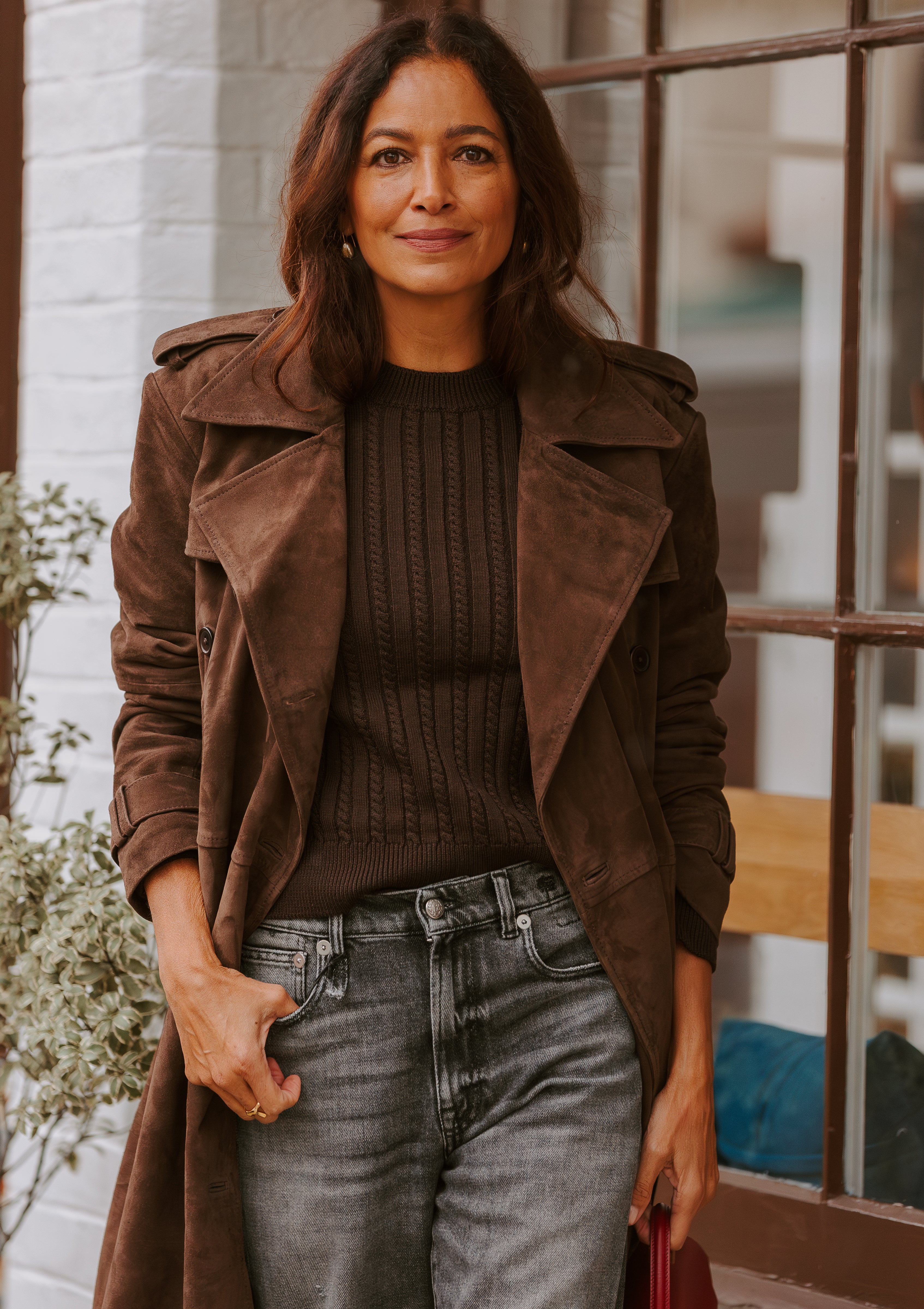 Petite Baroque Pearl Drop Earrings | Golden