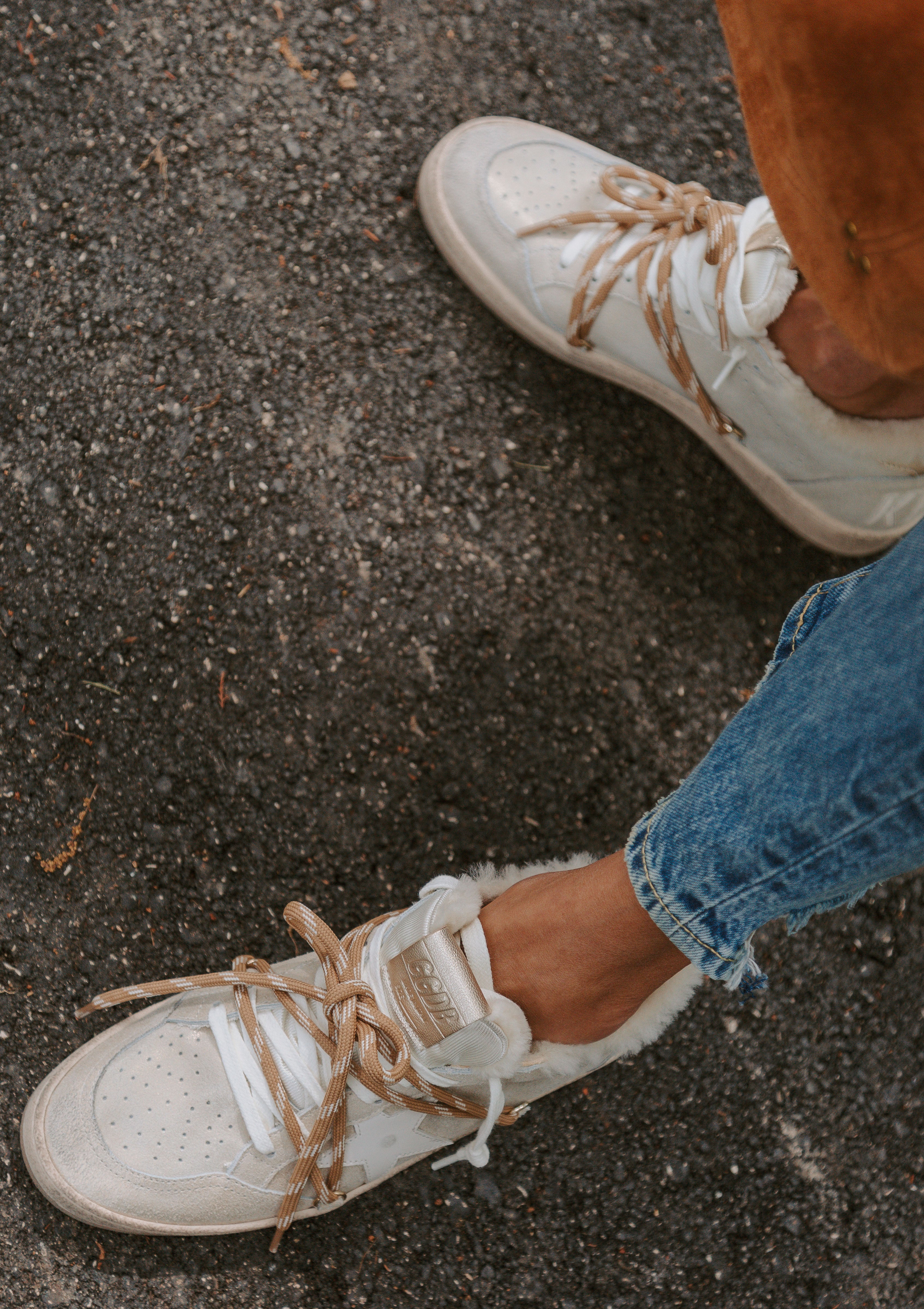 Ball Star Sneaker Shimmer Suede Shearling Lining | Platinum/Beige