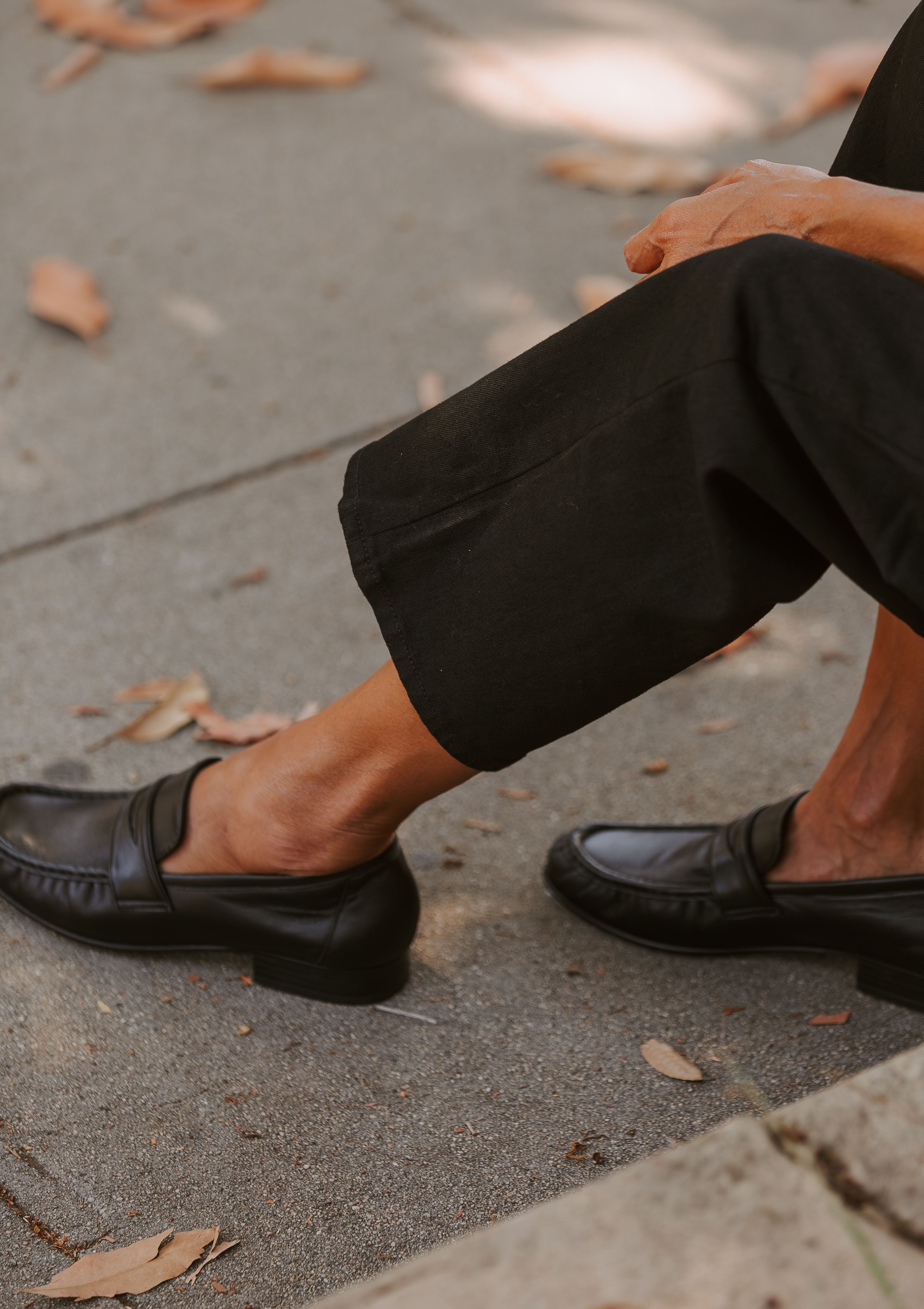 Ruched Loafer | Black