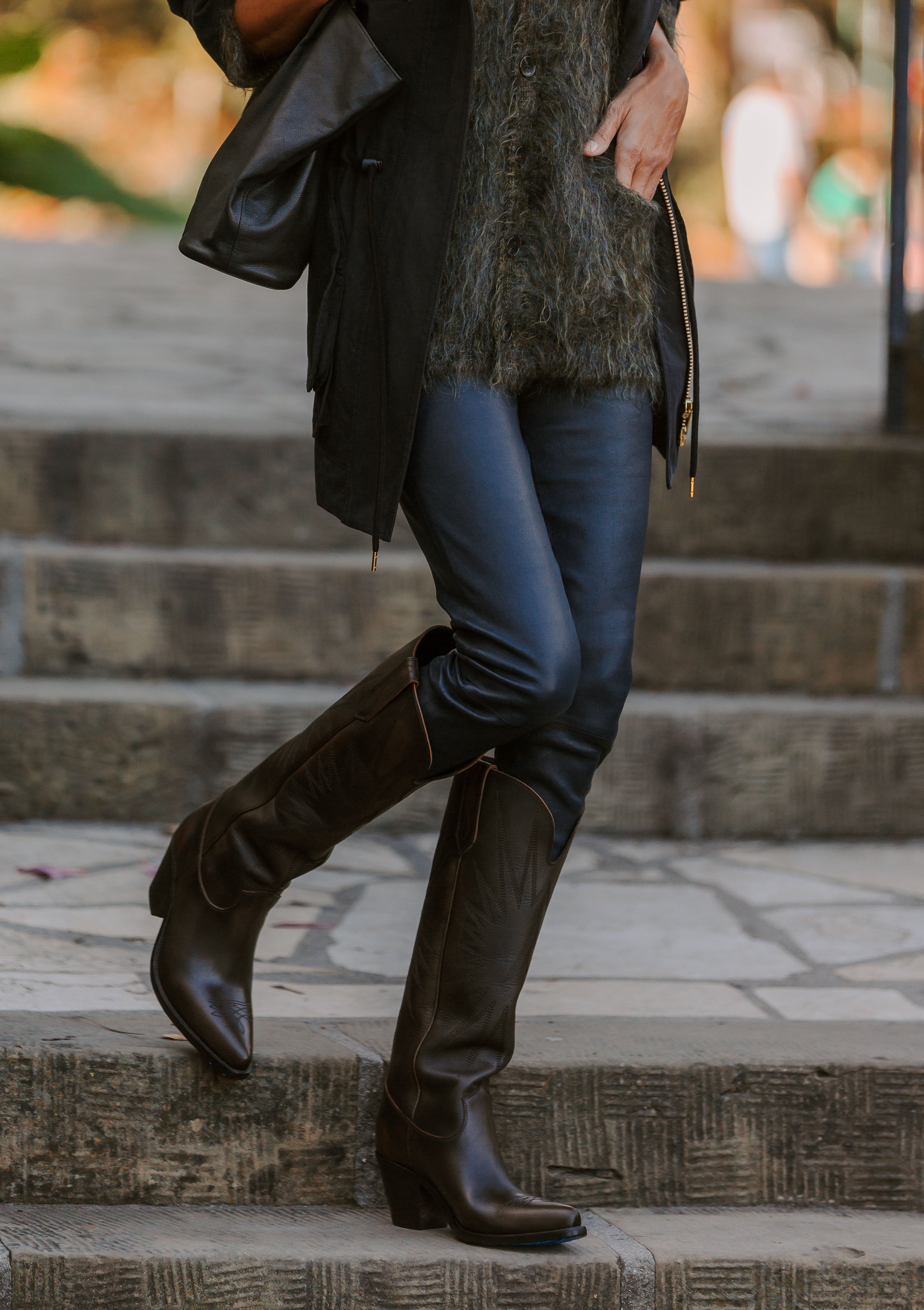 Leather Ankle | Midnight