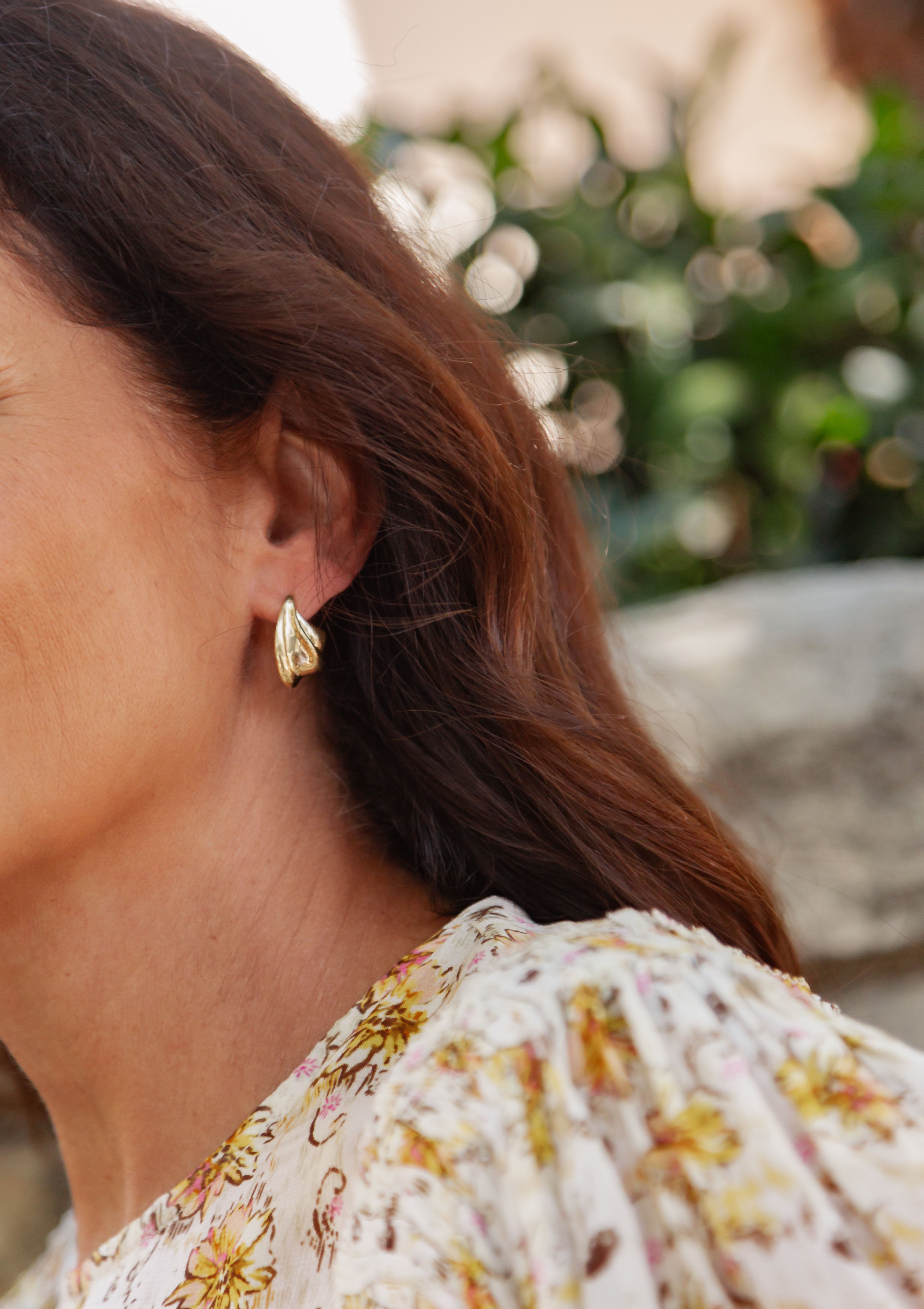 Wave Earrings | Gold