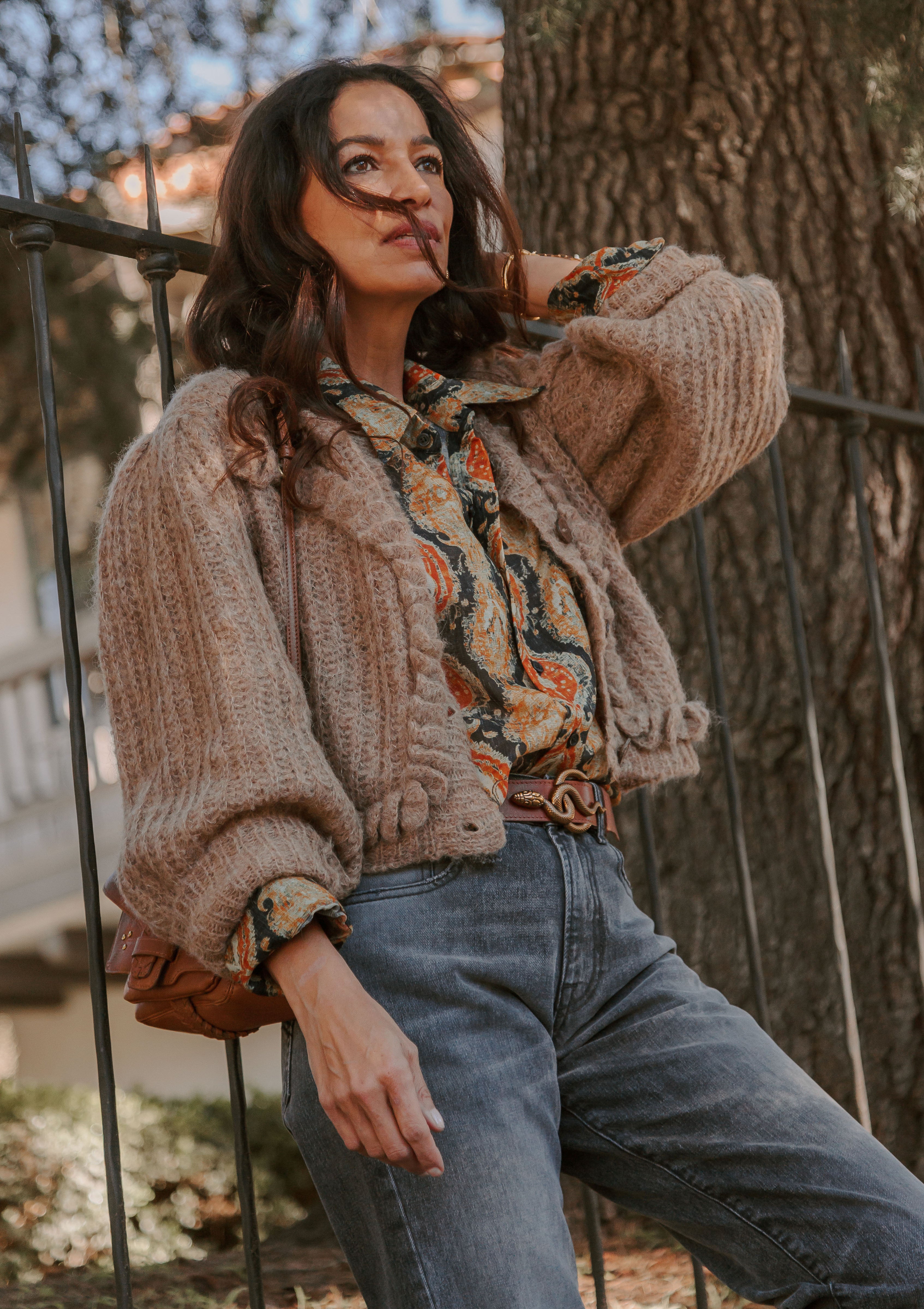 Moritz Embroidered Cardigan | Brownie