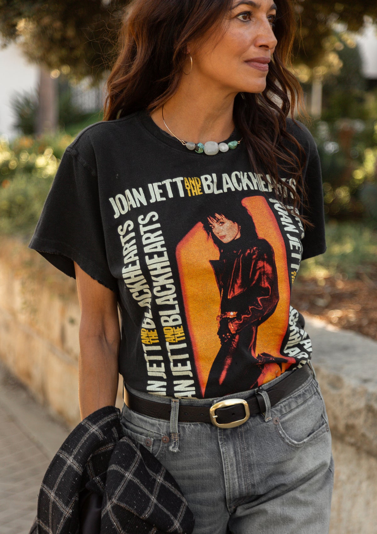 Joan Jett Crew Tee | Coal