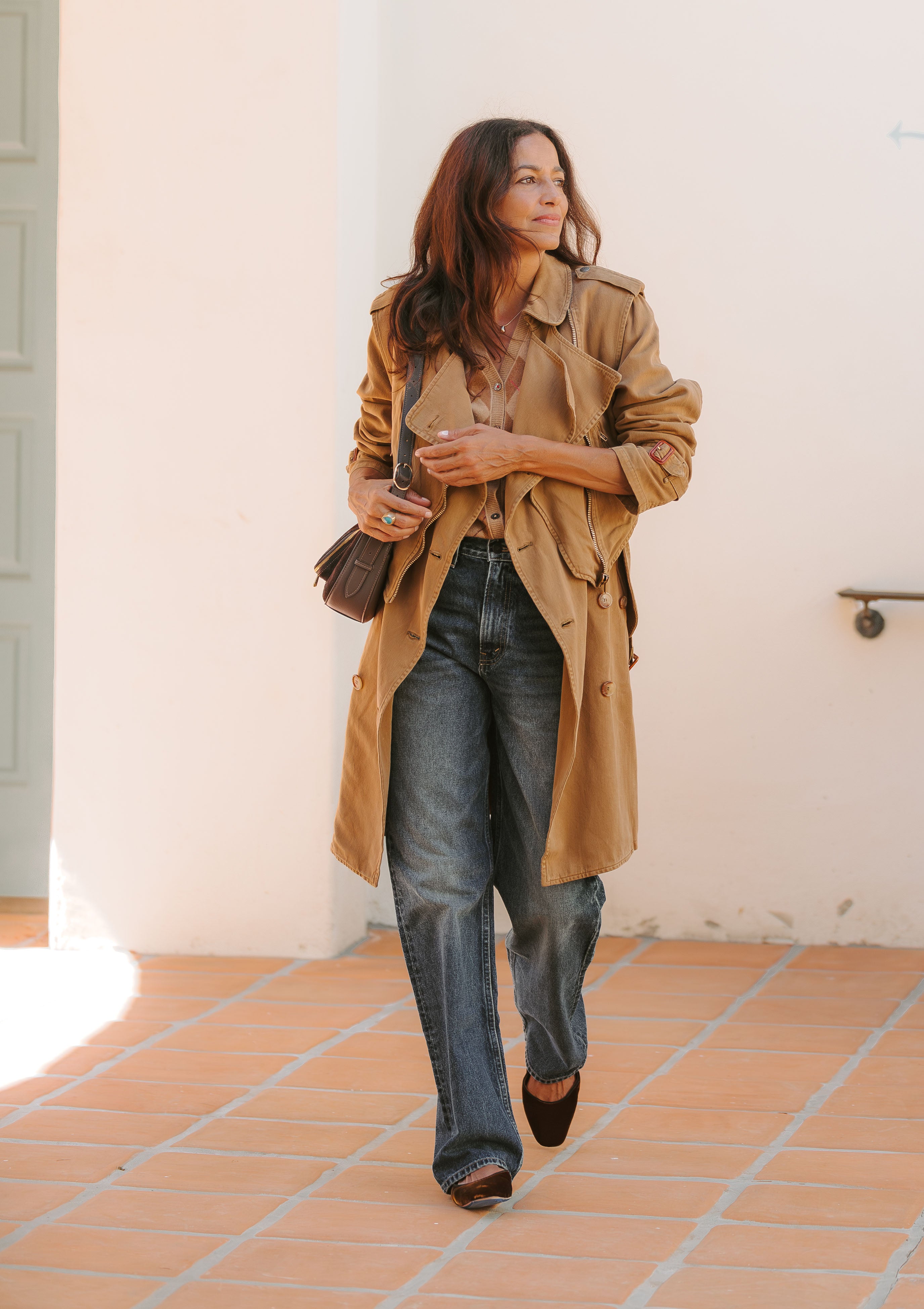 Ginger Velvet Mary Jane | Dark Brown