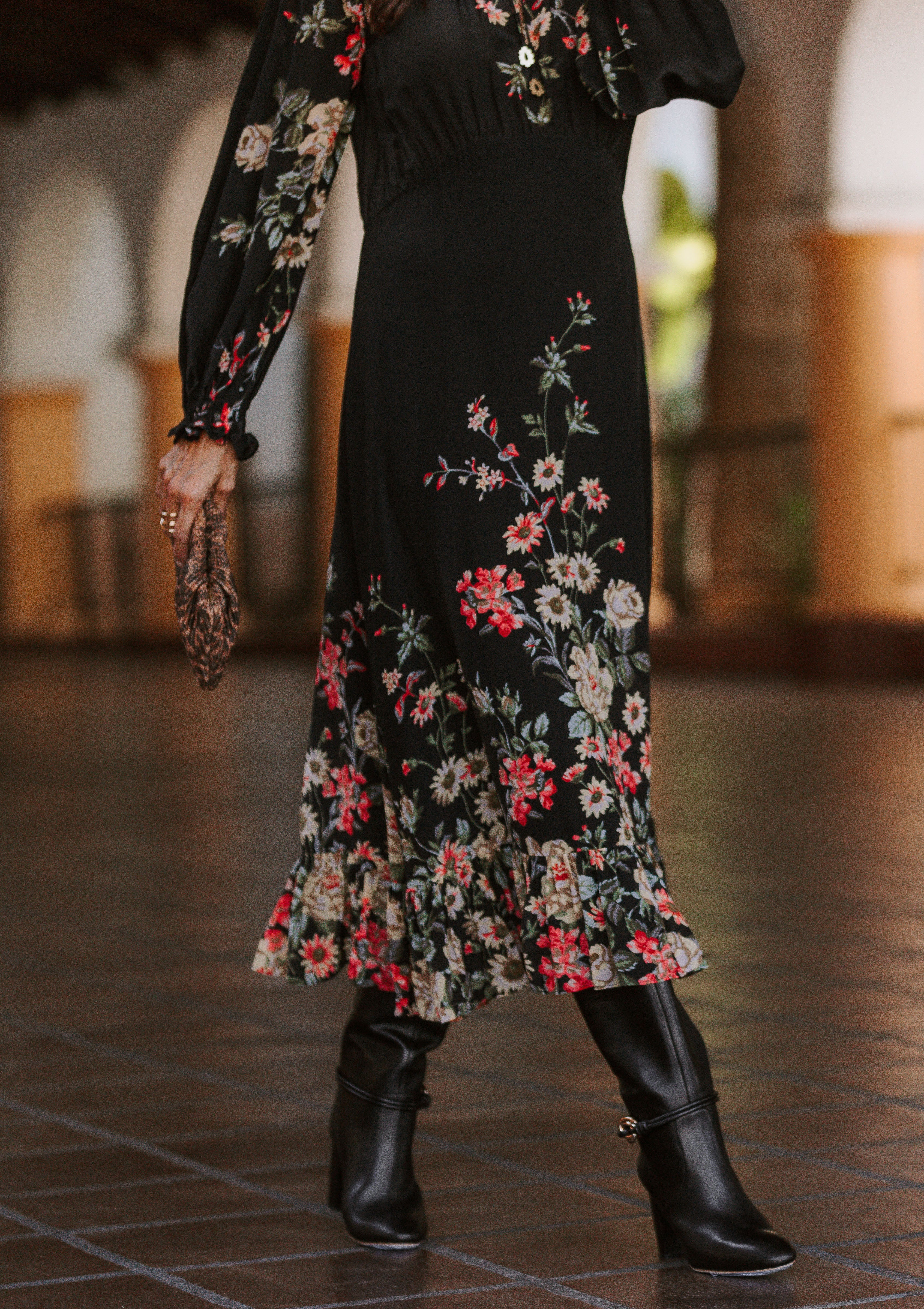 Goldy Tall Boot With Hardware | Black