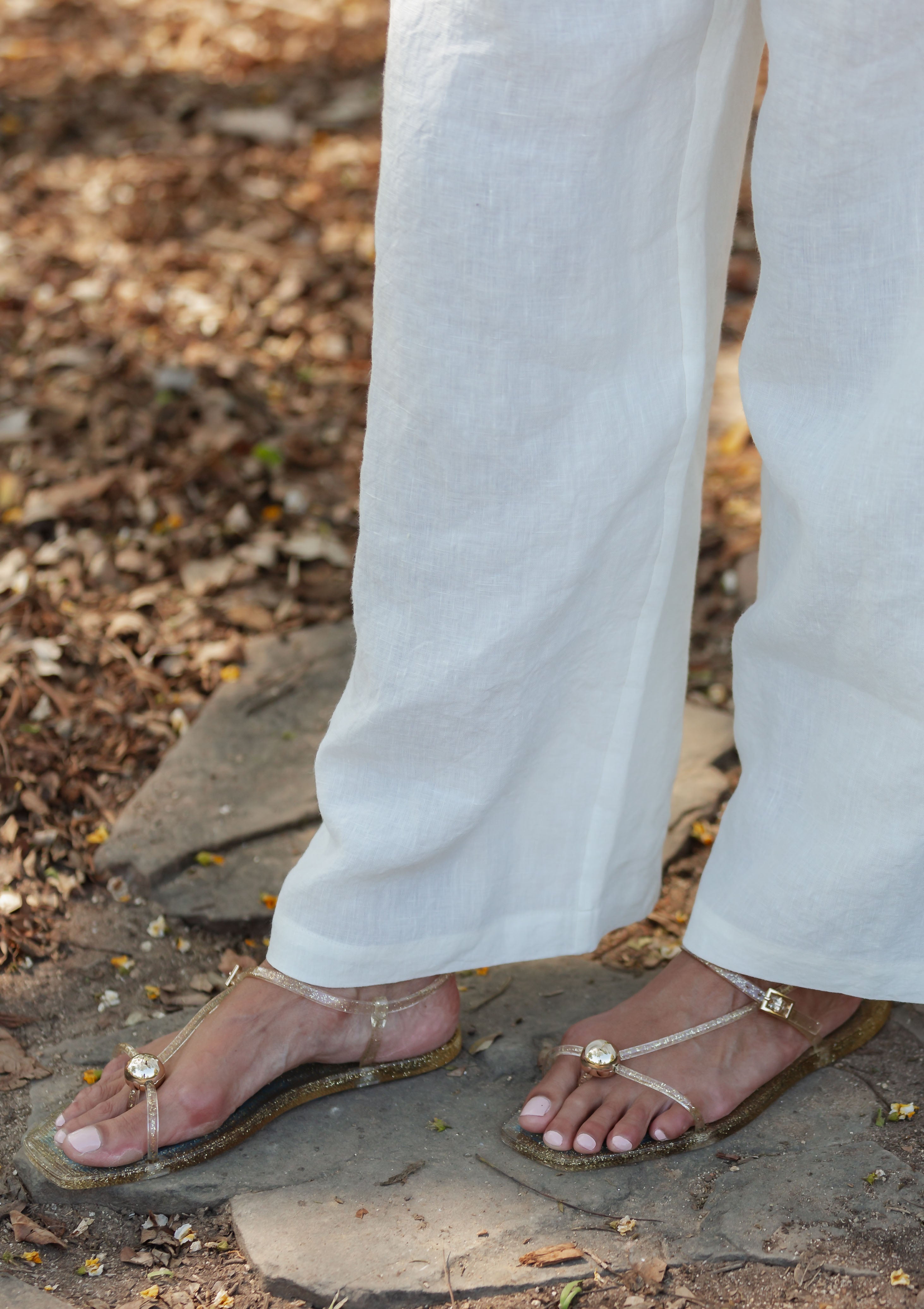 Dana Strappy Jelly Sandal | Champagne