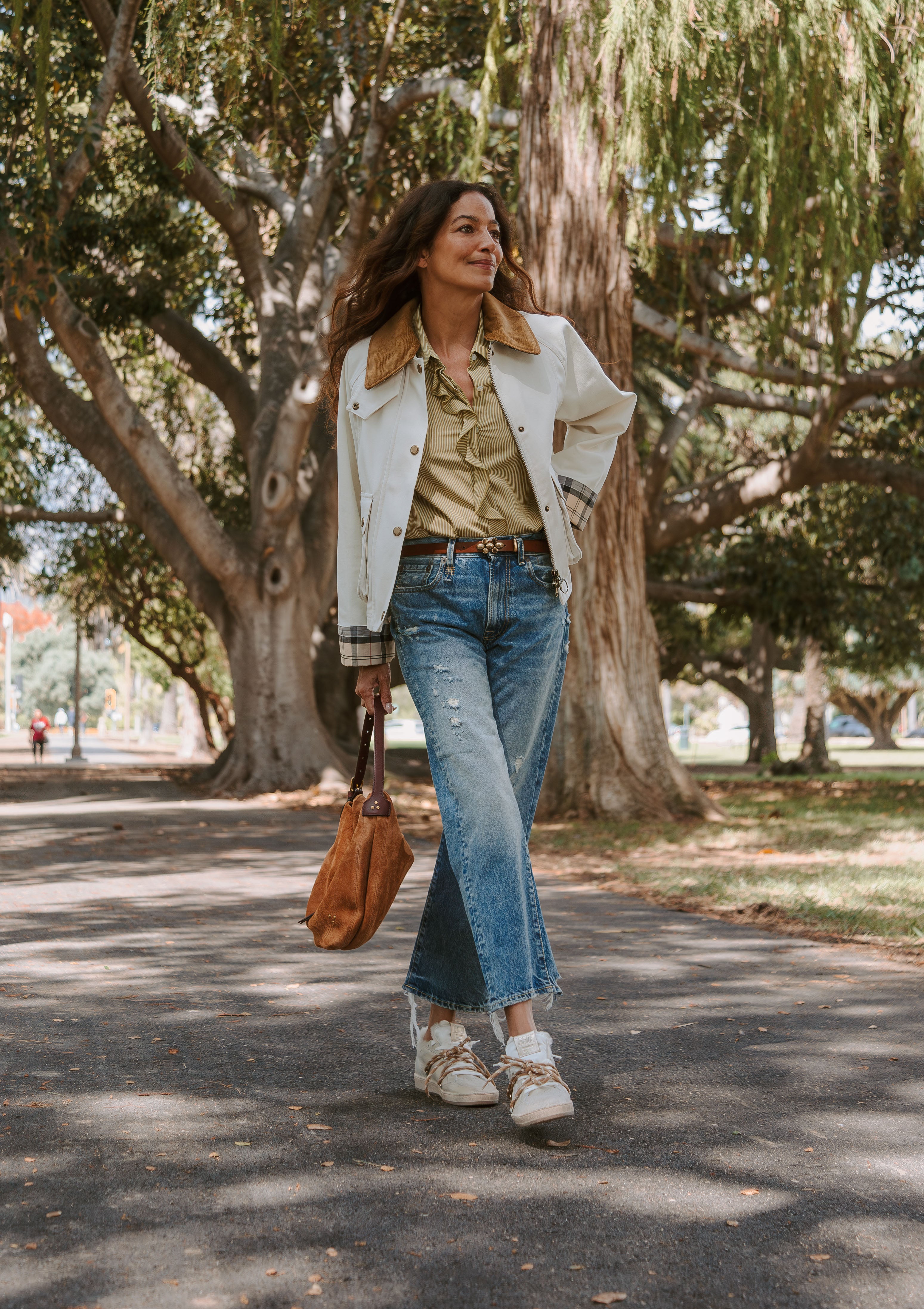 Cropped Beadnell Casual Jacket | Light Pearl/Dress/Beige