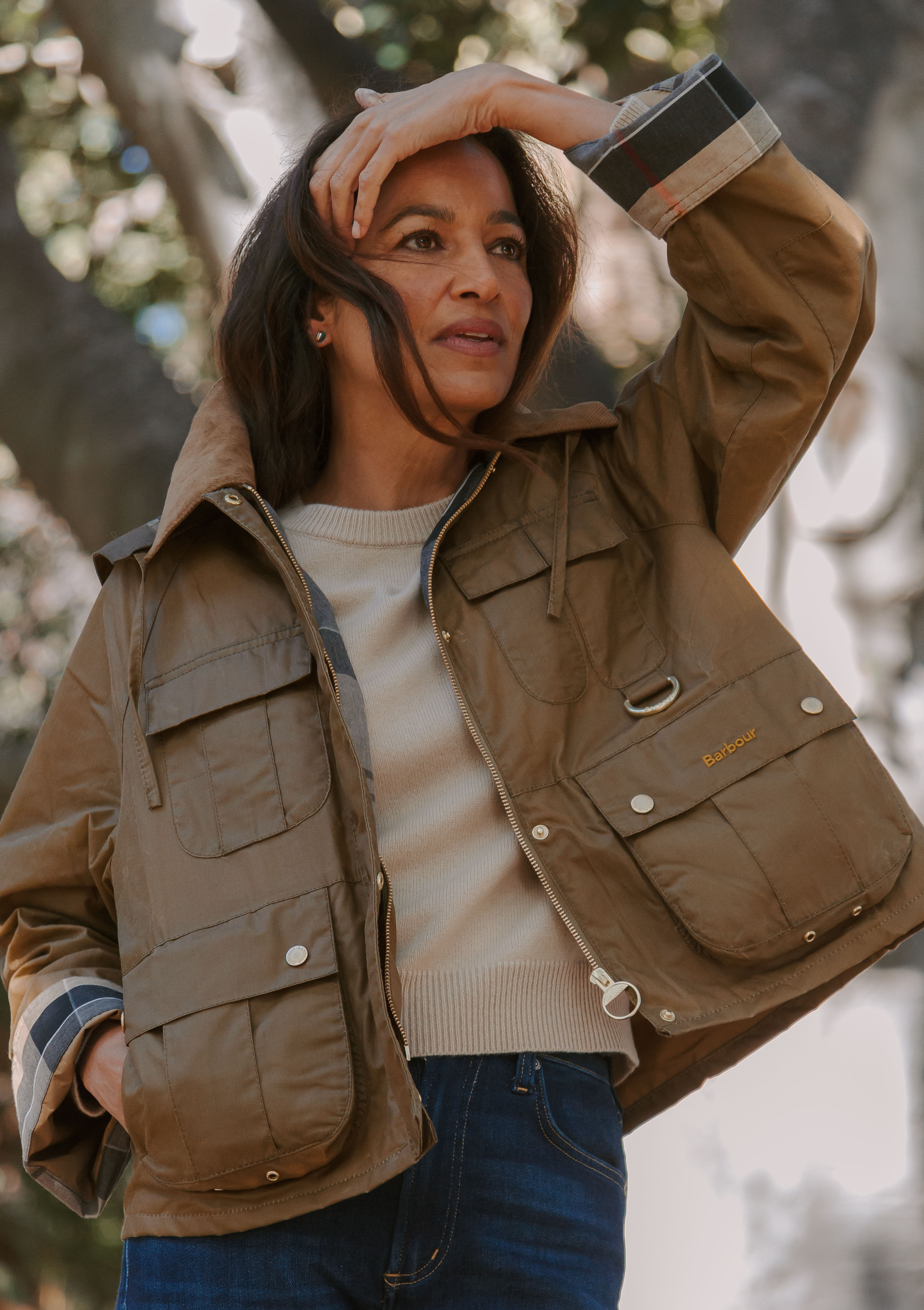 Liza Waxed Jacket | Sand/Dress