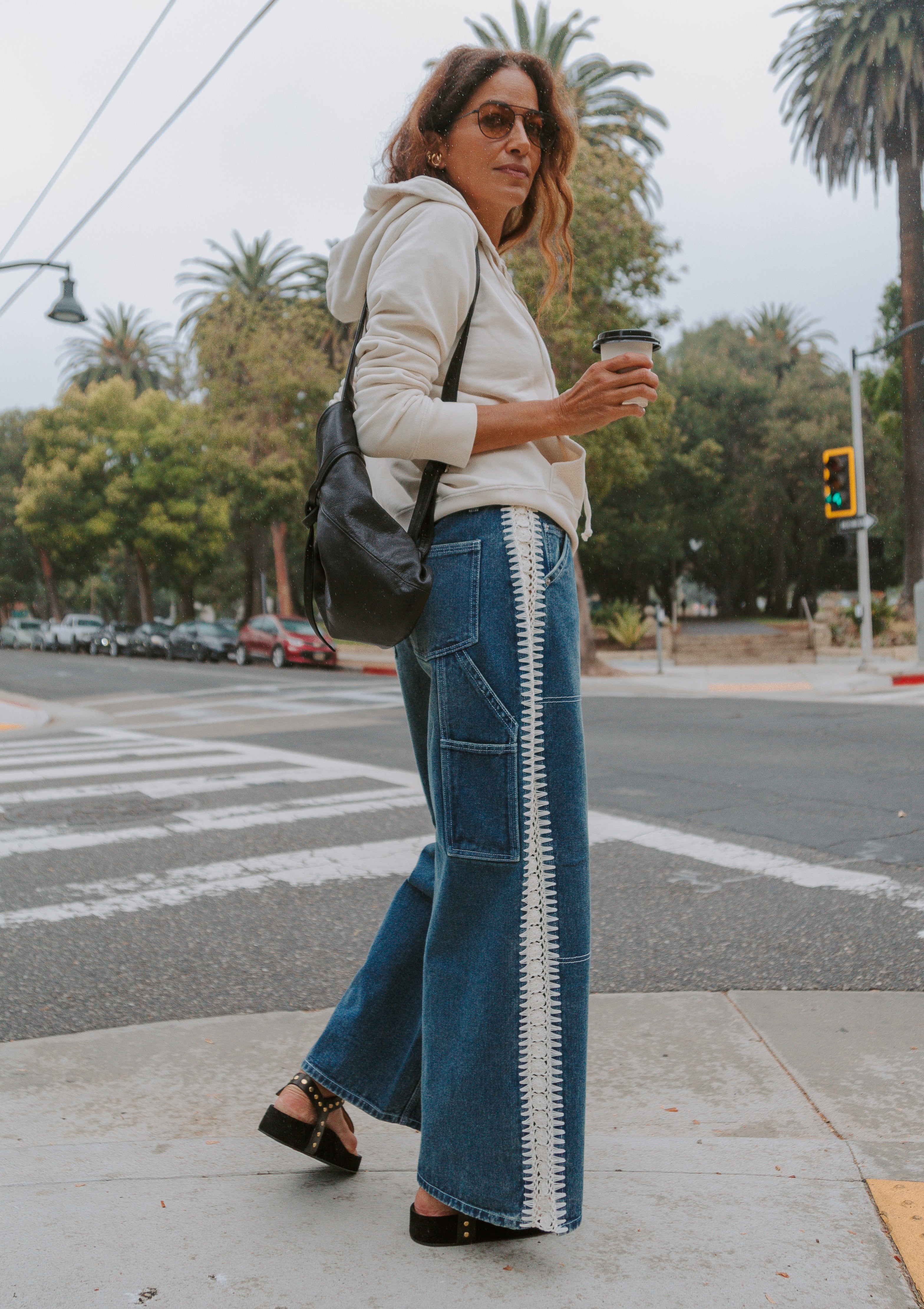 Callie Zip Up Hoodie | Chalk