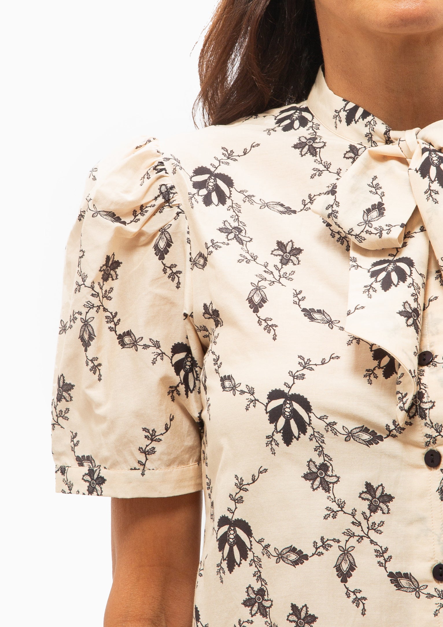 Chance Shadow Lace Shirt | Off-White