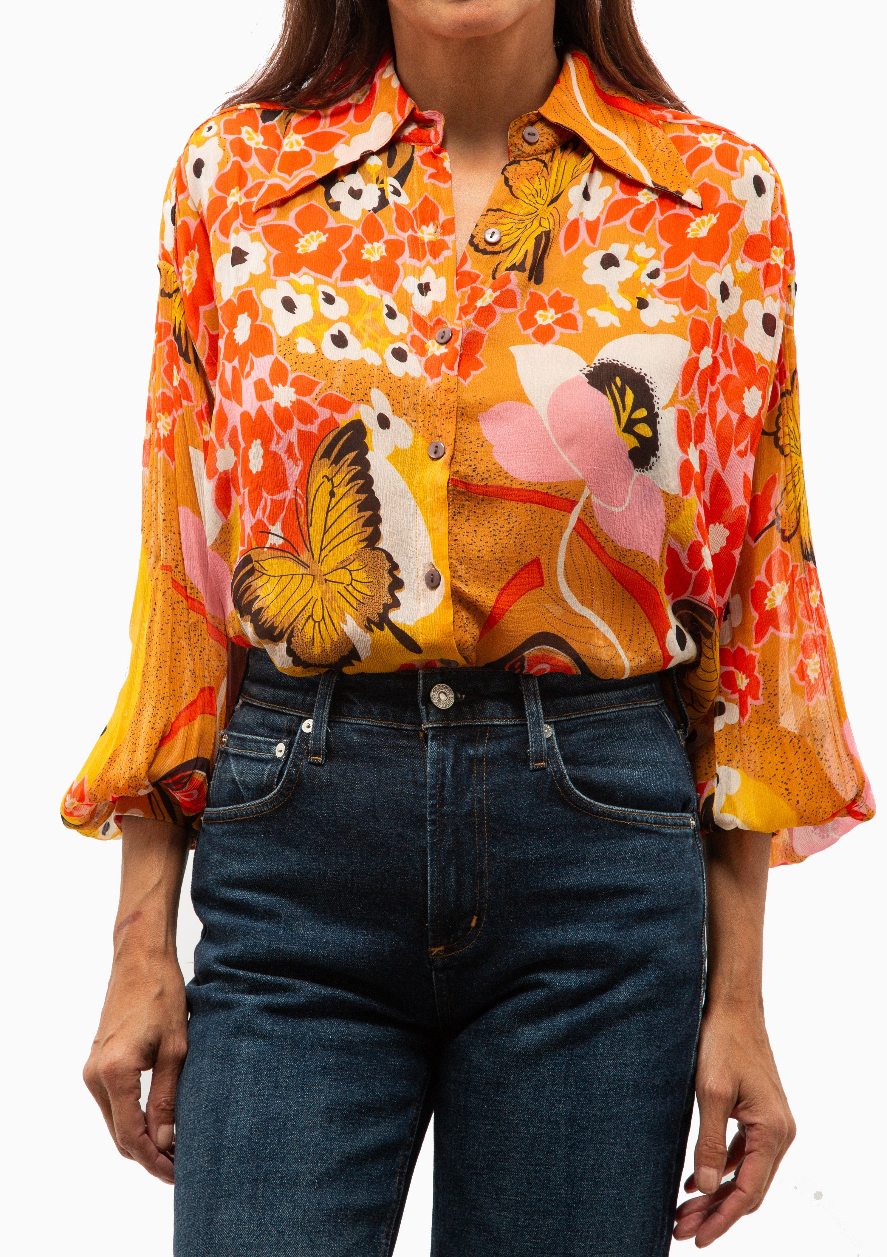 Emery Marigold Meadow Shirt | Multi