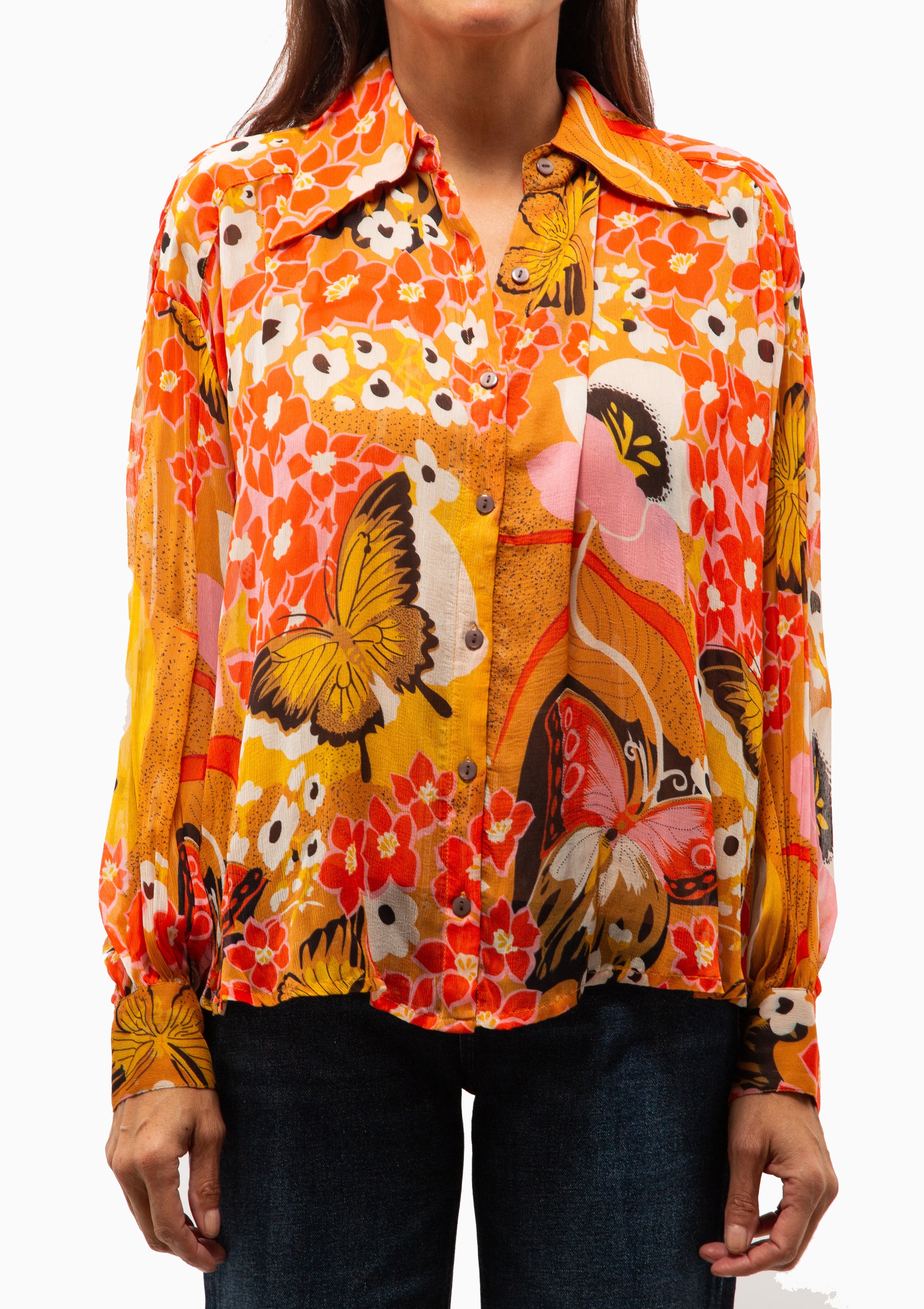 Emery Marigold Meadow Shirt | Multi