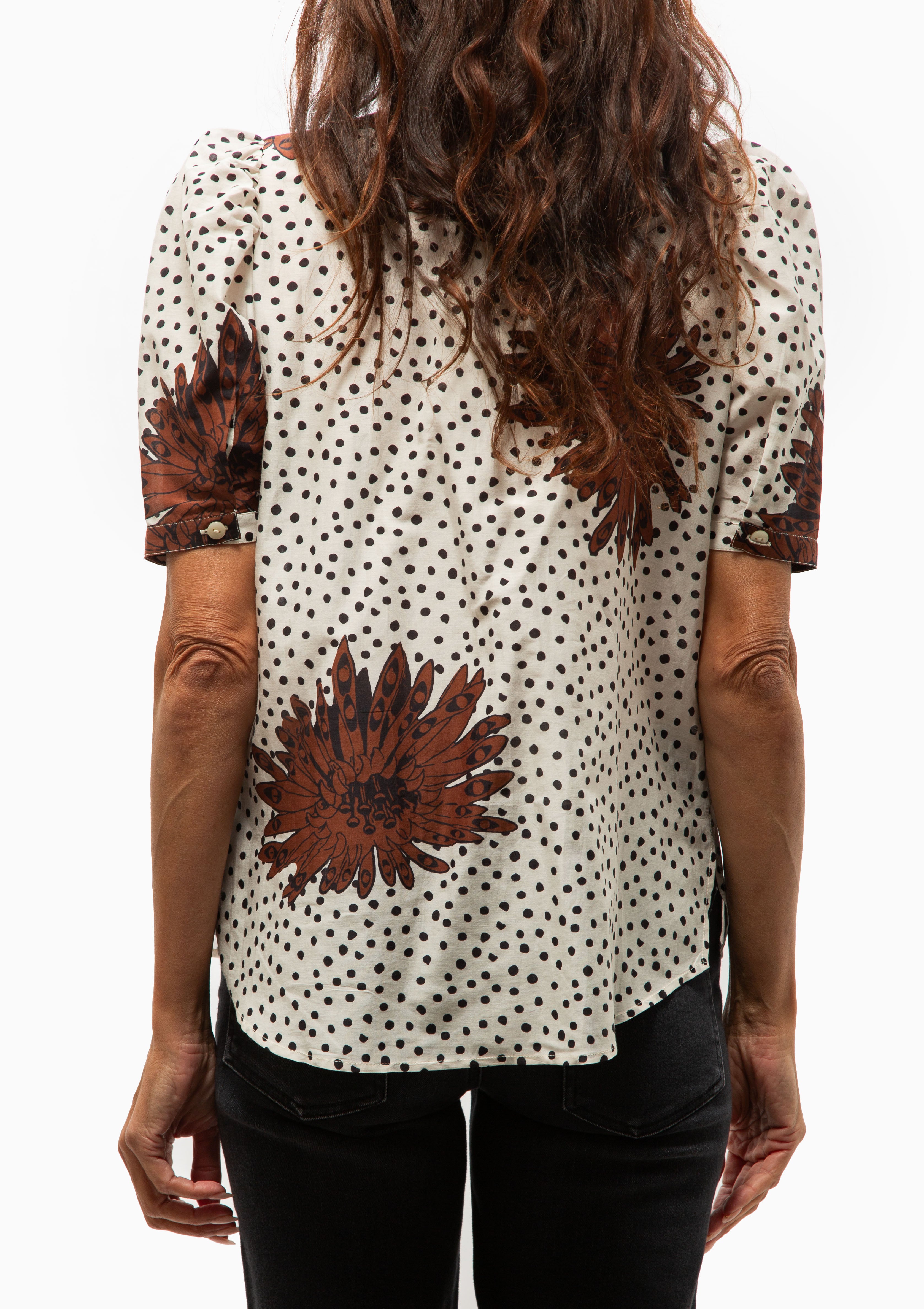 Winnie Cocoa Dahlia Shirt | Off-White