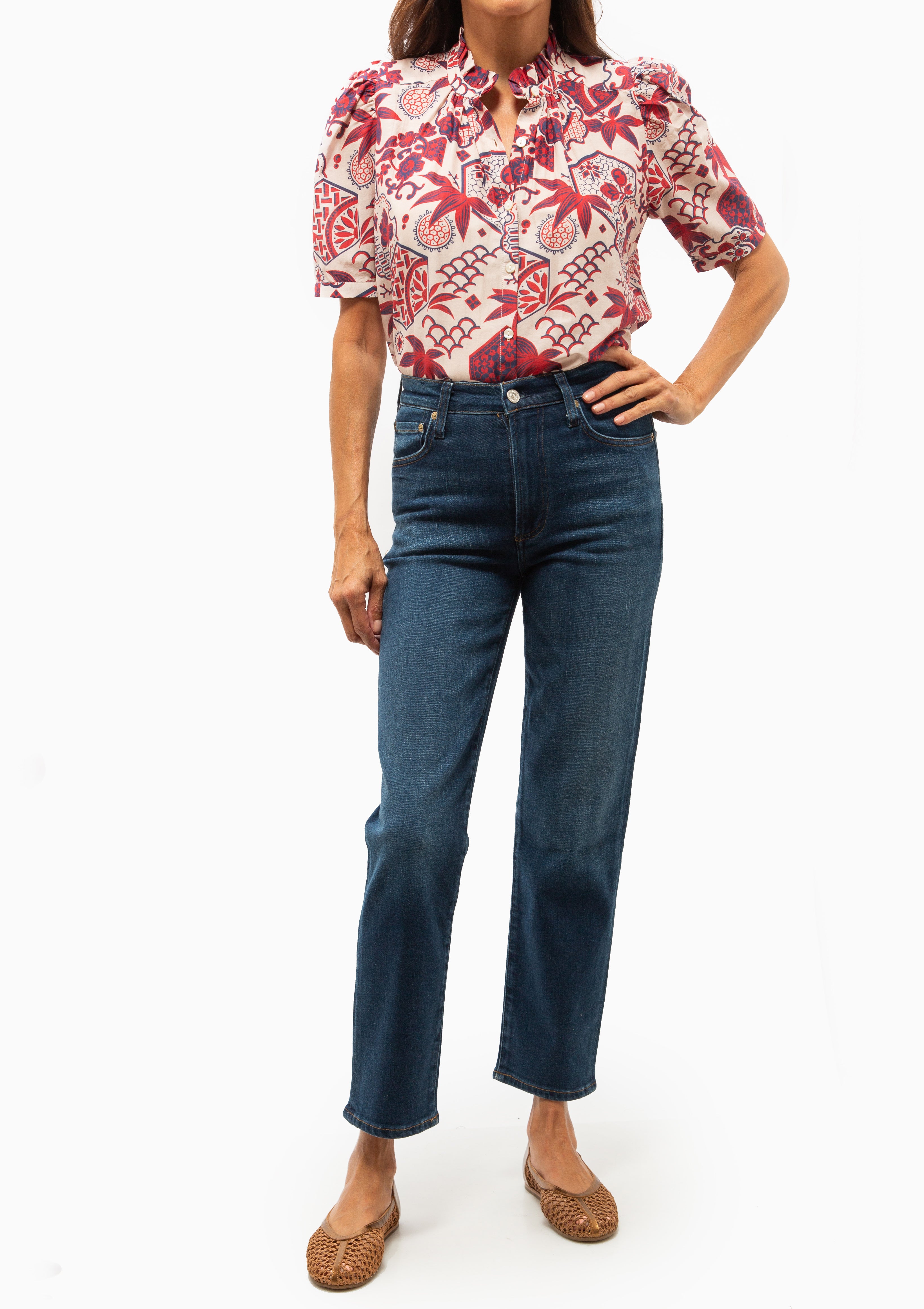 Winnie Crimson Hive Shirt | Off-White