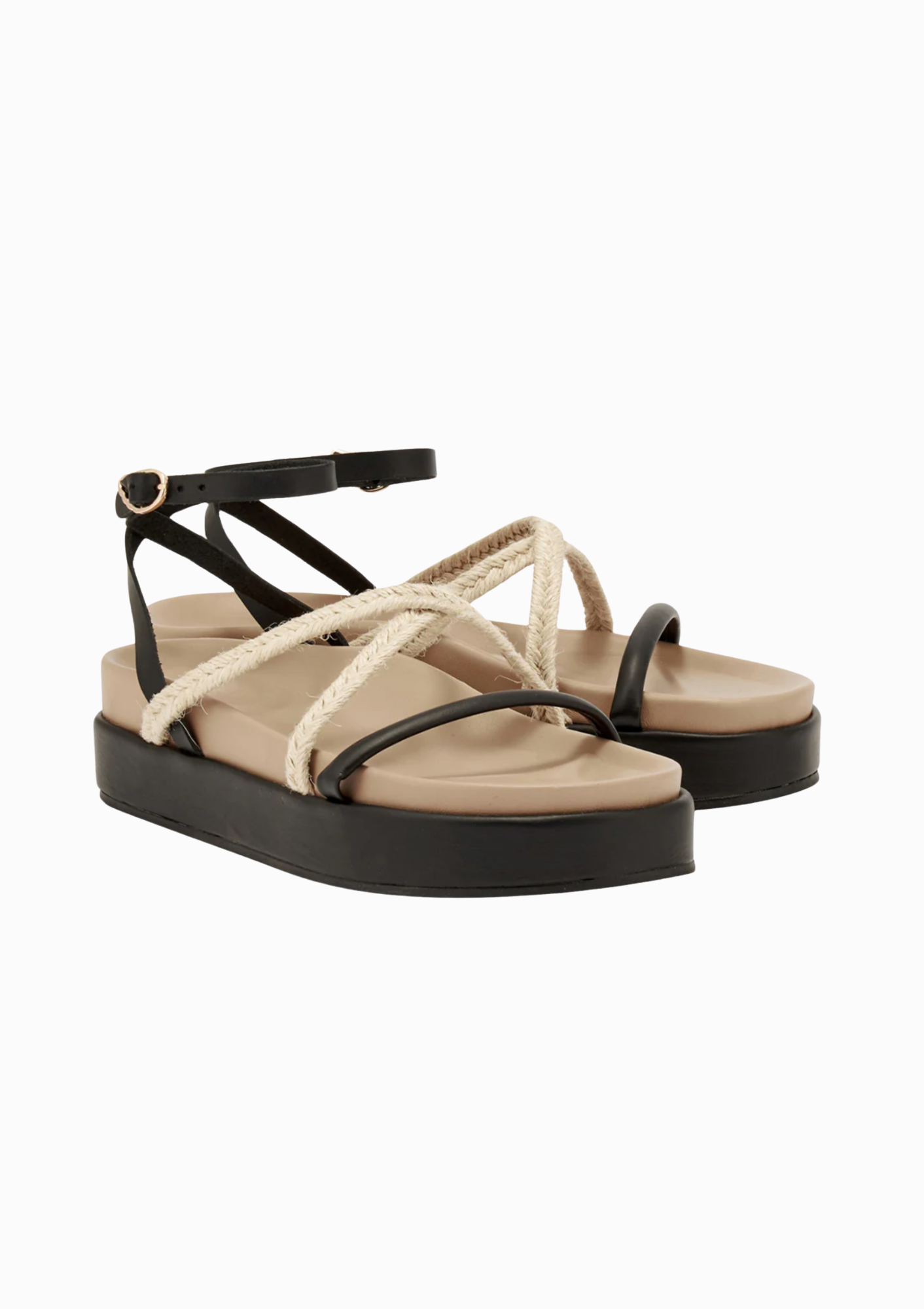 Atheras Sandal | Black/Taupe