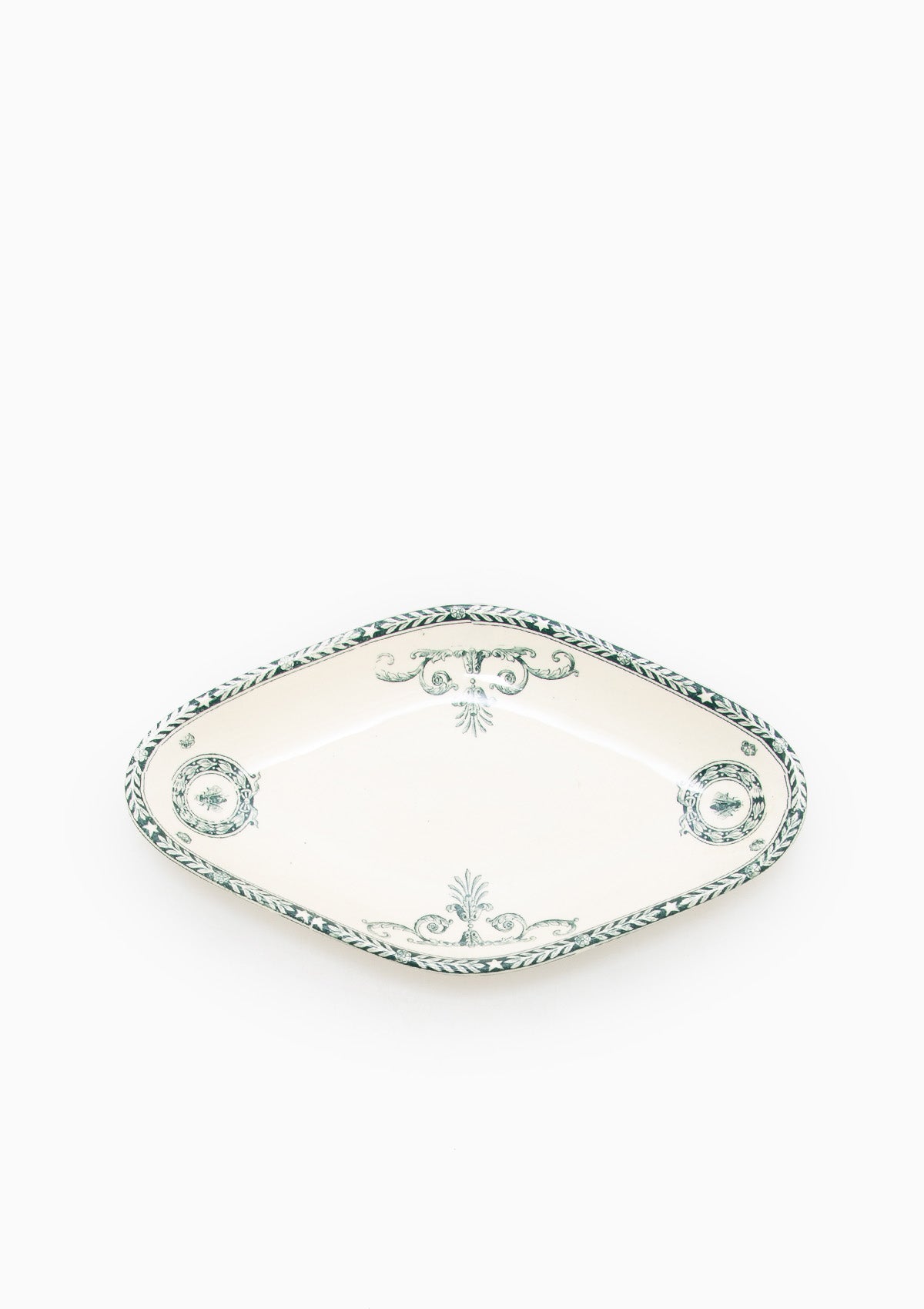 Antique French R&A Cambaceres Salins Oval Tray