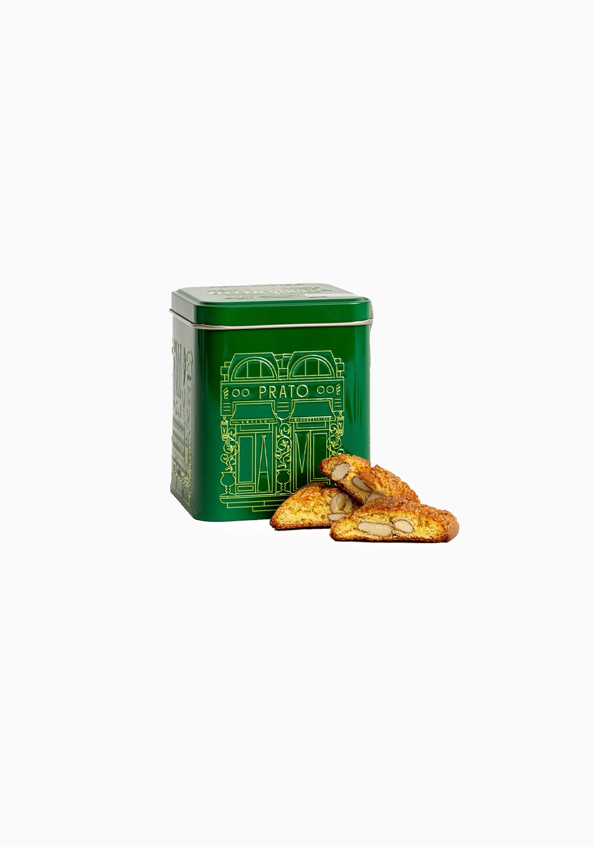Antonio Mattei Biscotti Di Prato Green Tin