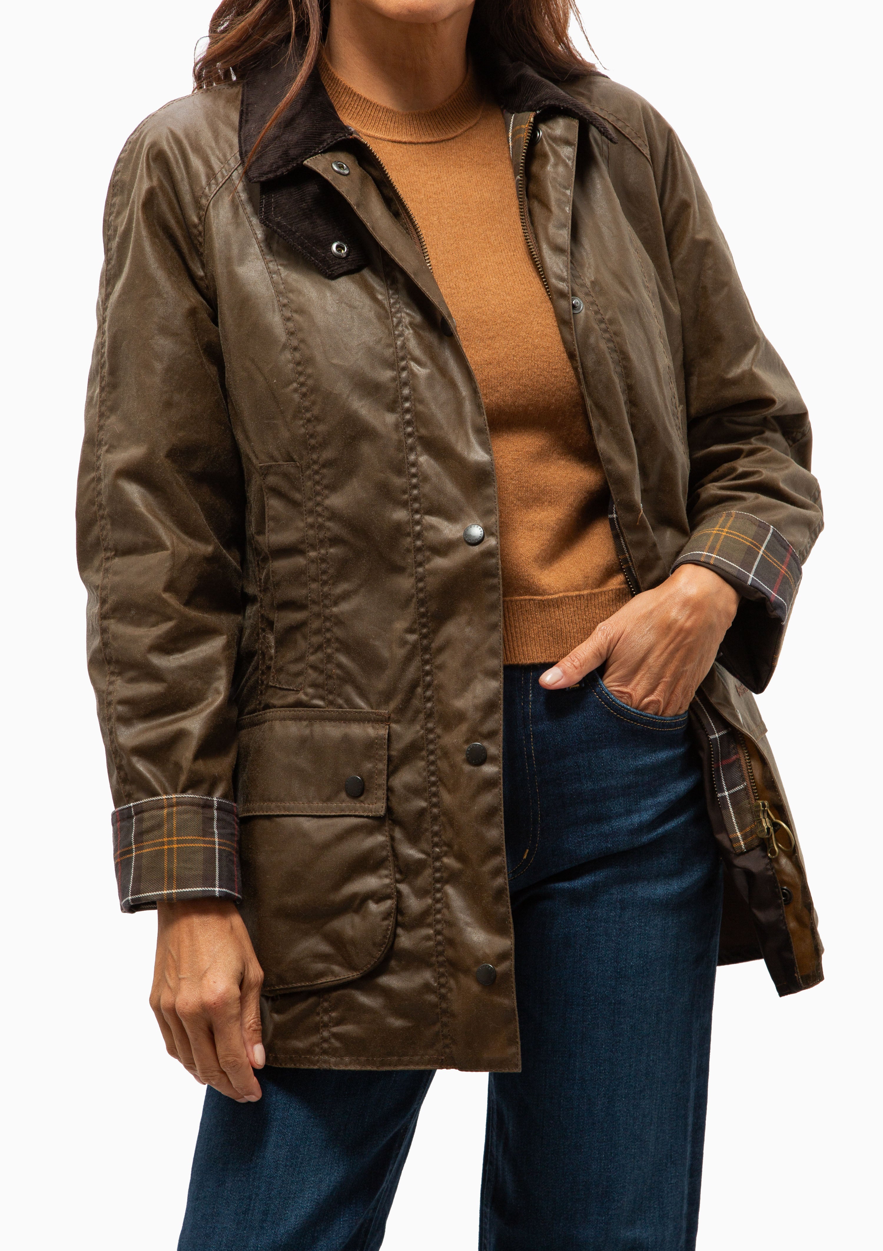 Beadnell Waxed Jacket | Bark