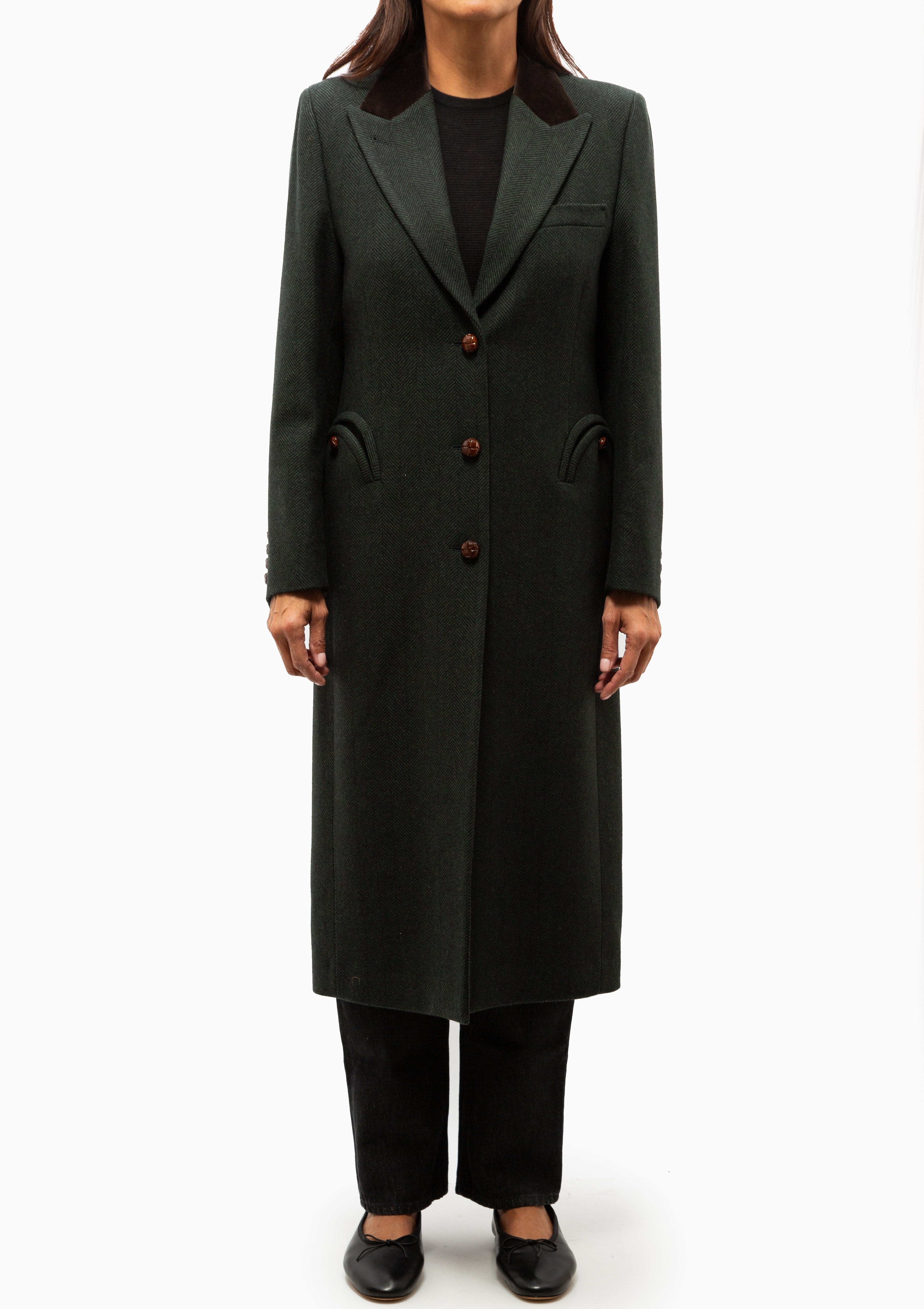 Heck Coat | Cheveyo Dark Green