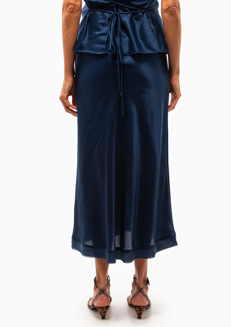 3/4 Garbo Skirt | French Blue