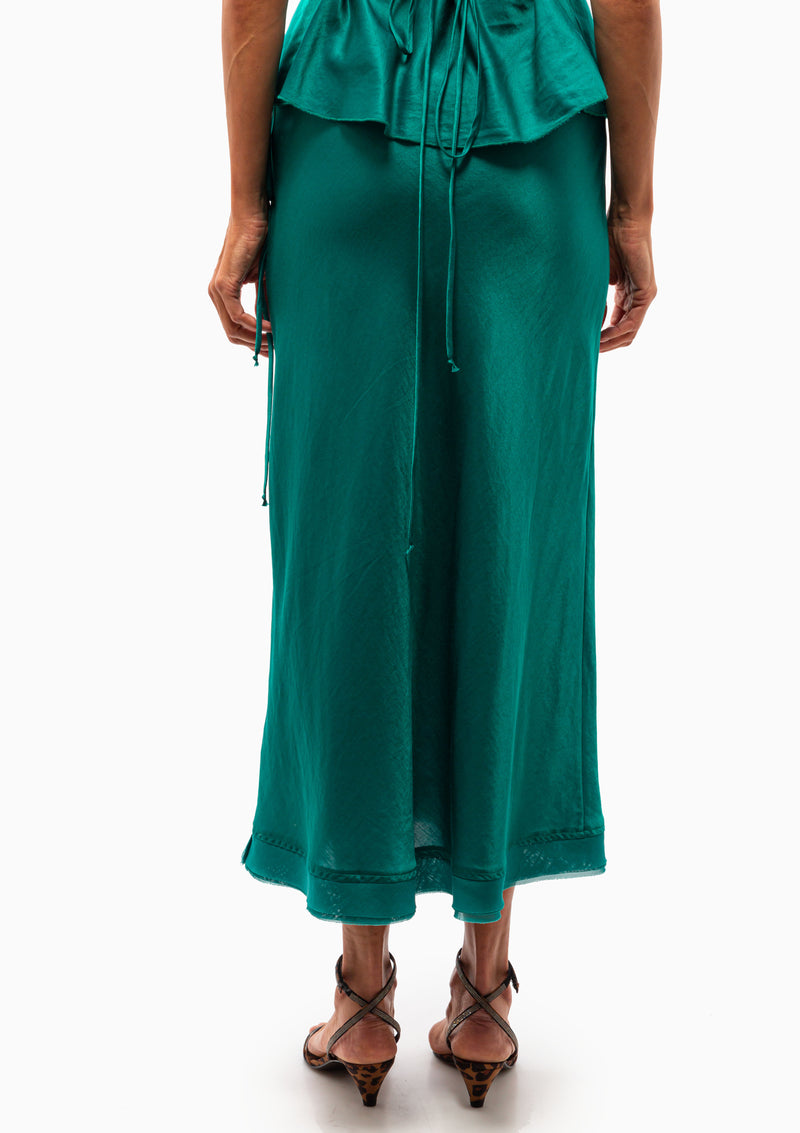 3/4 Garbo Skirt | Paris Green