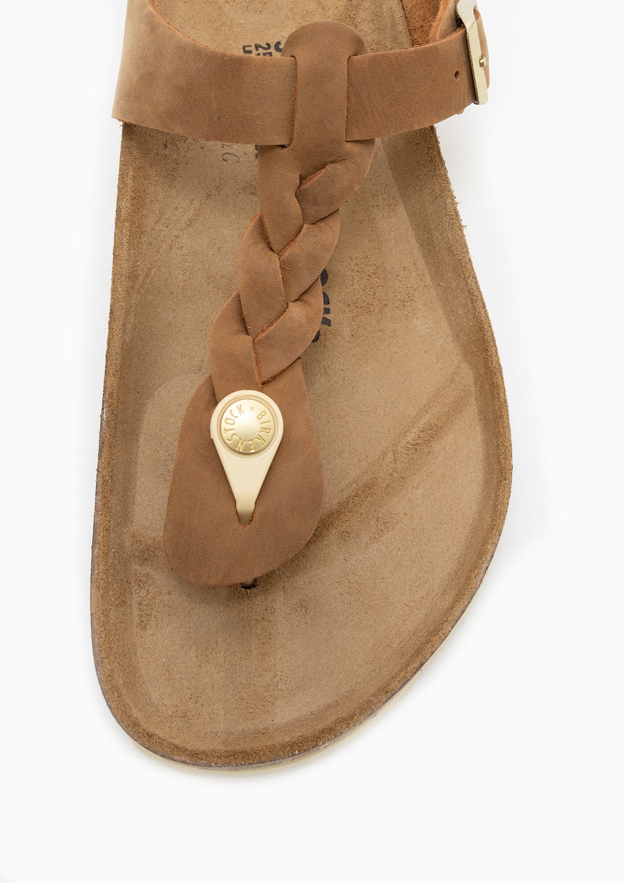 Gizeh Braid Sandal | Cognac Oiled Leather