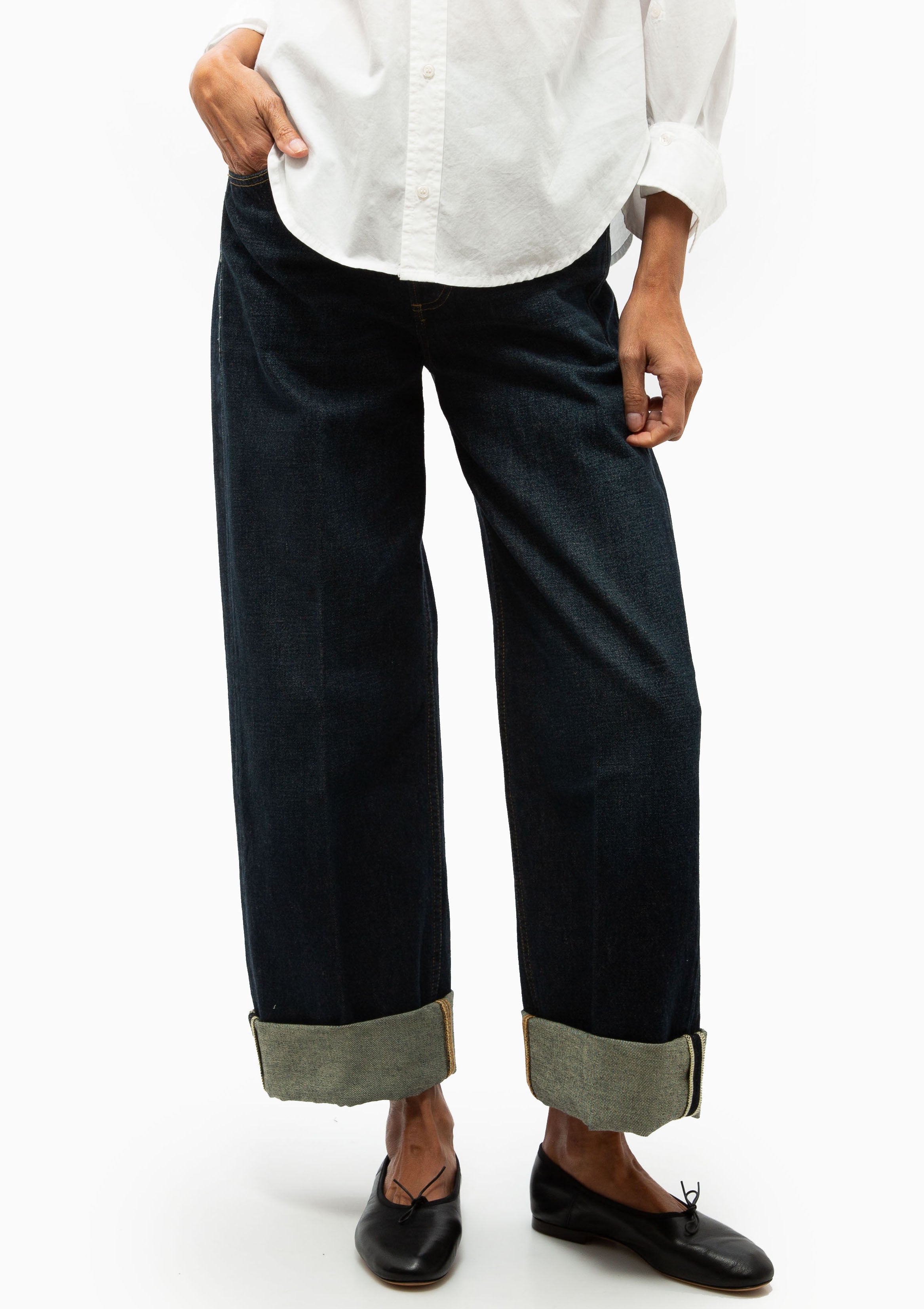 Ayla Baggy Cuffed Crop | Bravo