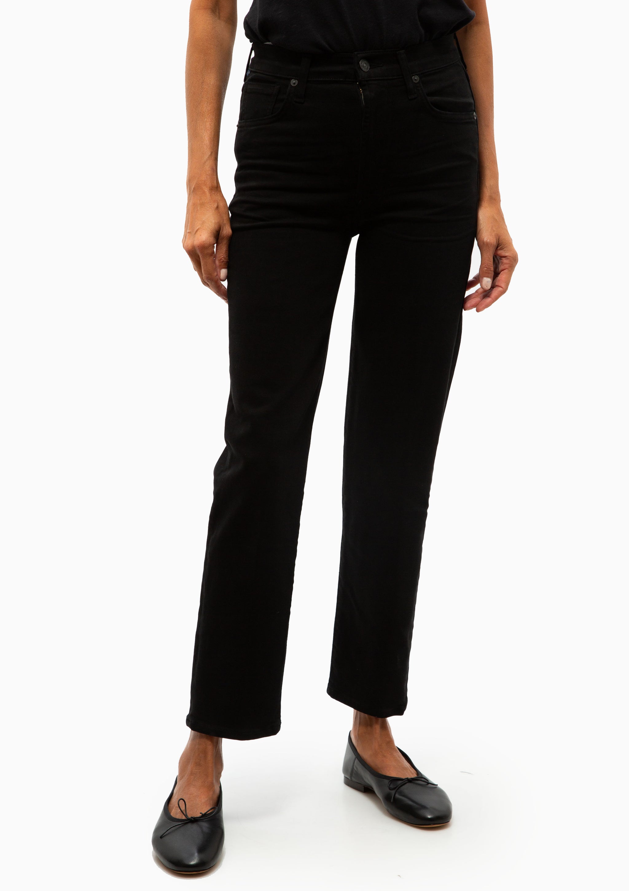 Citizens of Humanity Caia Straight Plush Black