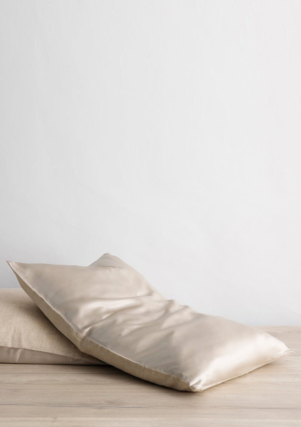 Silk Linen Flip King Single Pillowcase | Natural