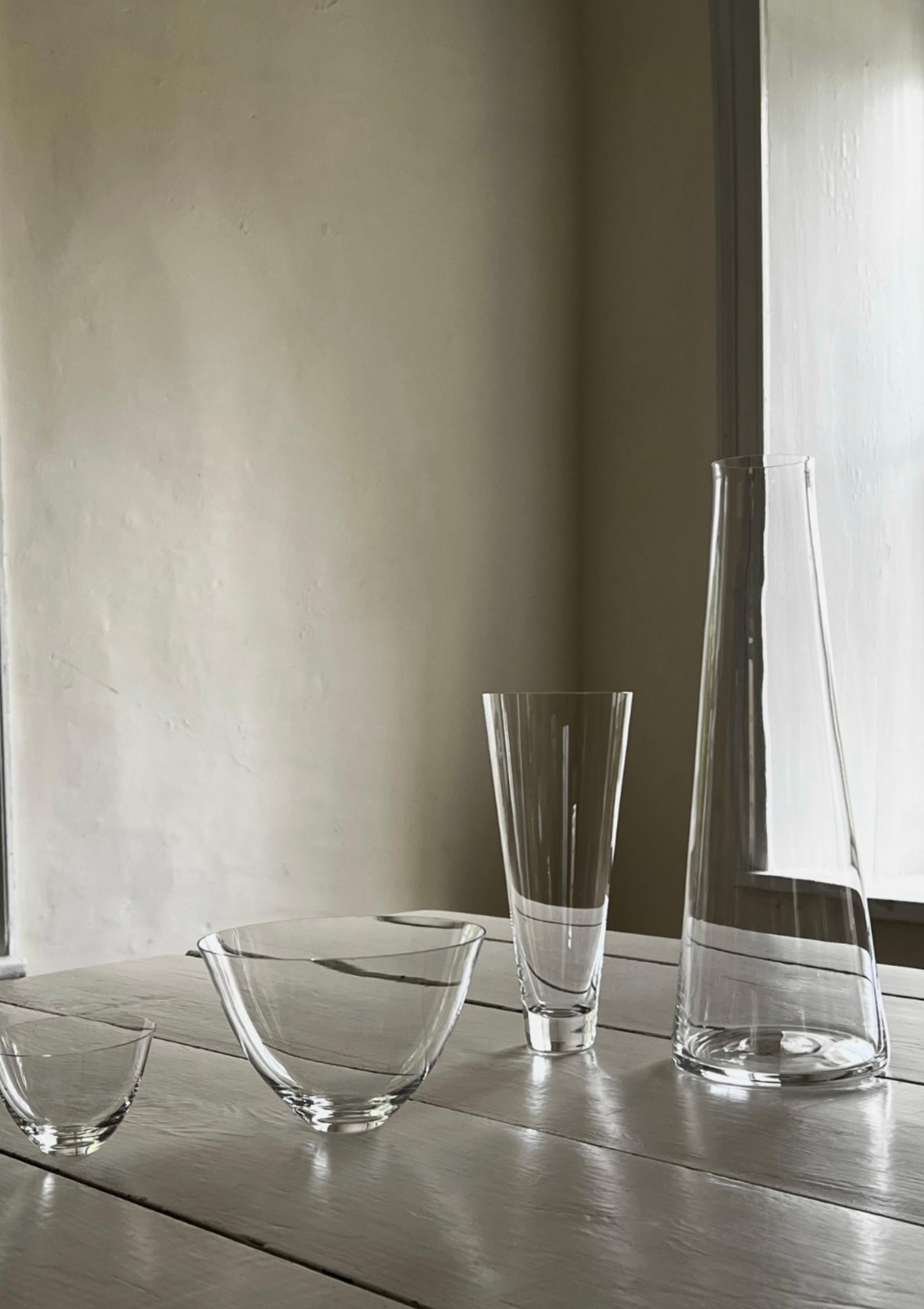 Crystal Blue Hill Water Decanter