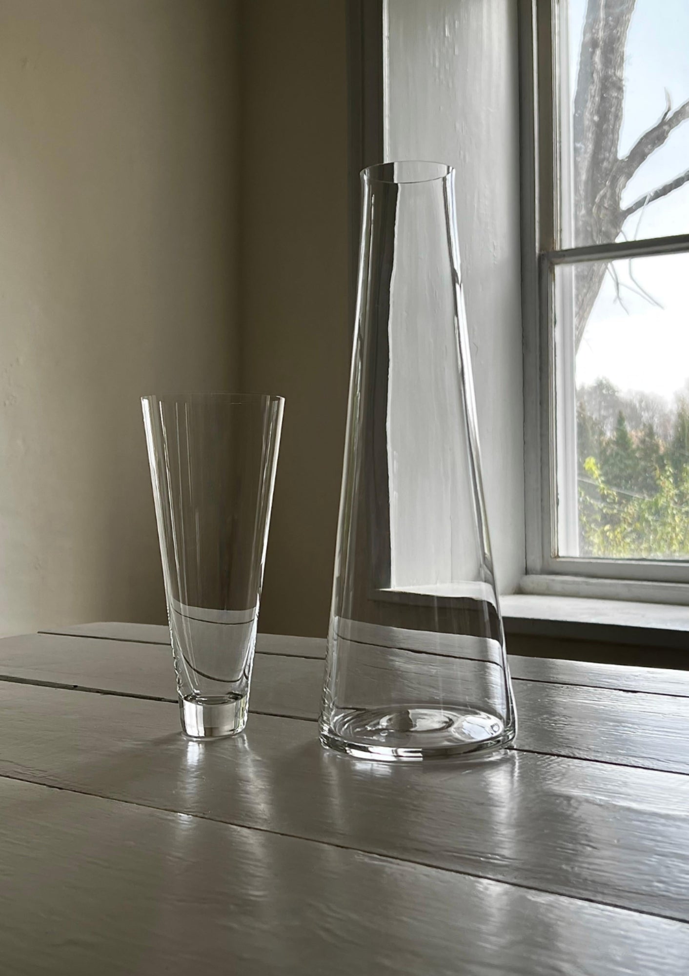 Crystal Blue Hill Water Decanter