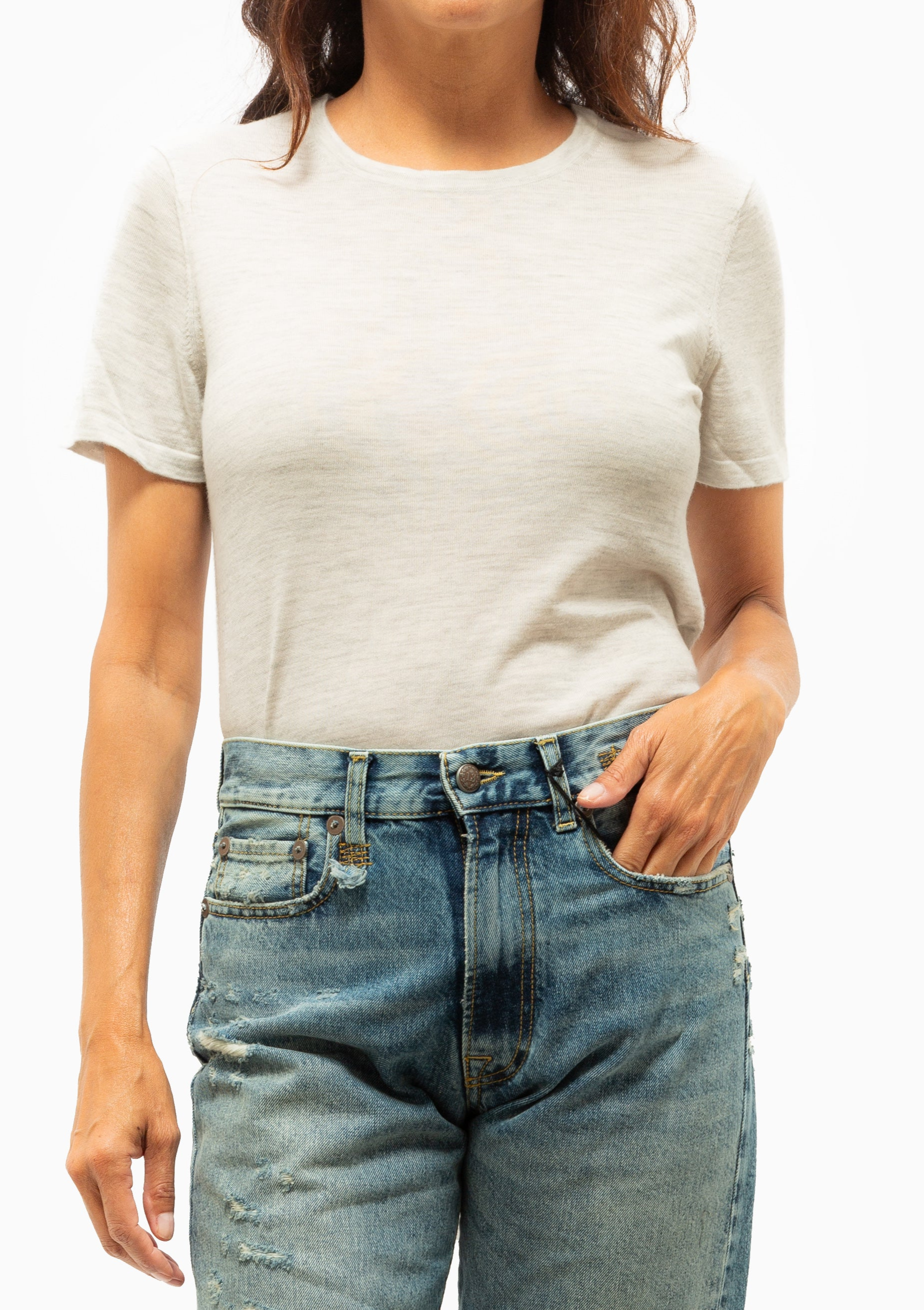 Jasper Boxy Tee | Blizzard