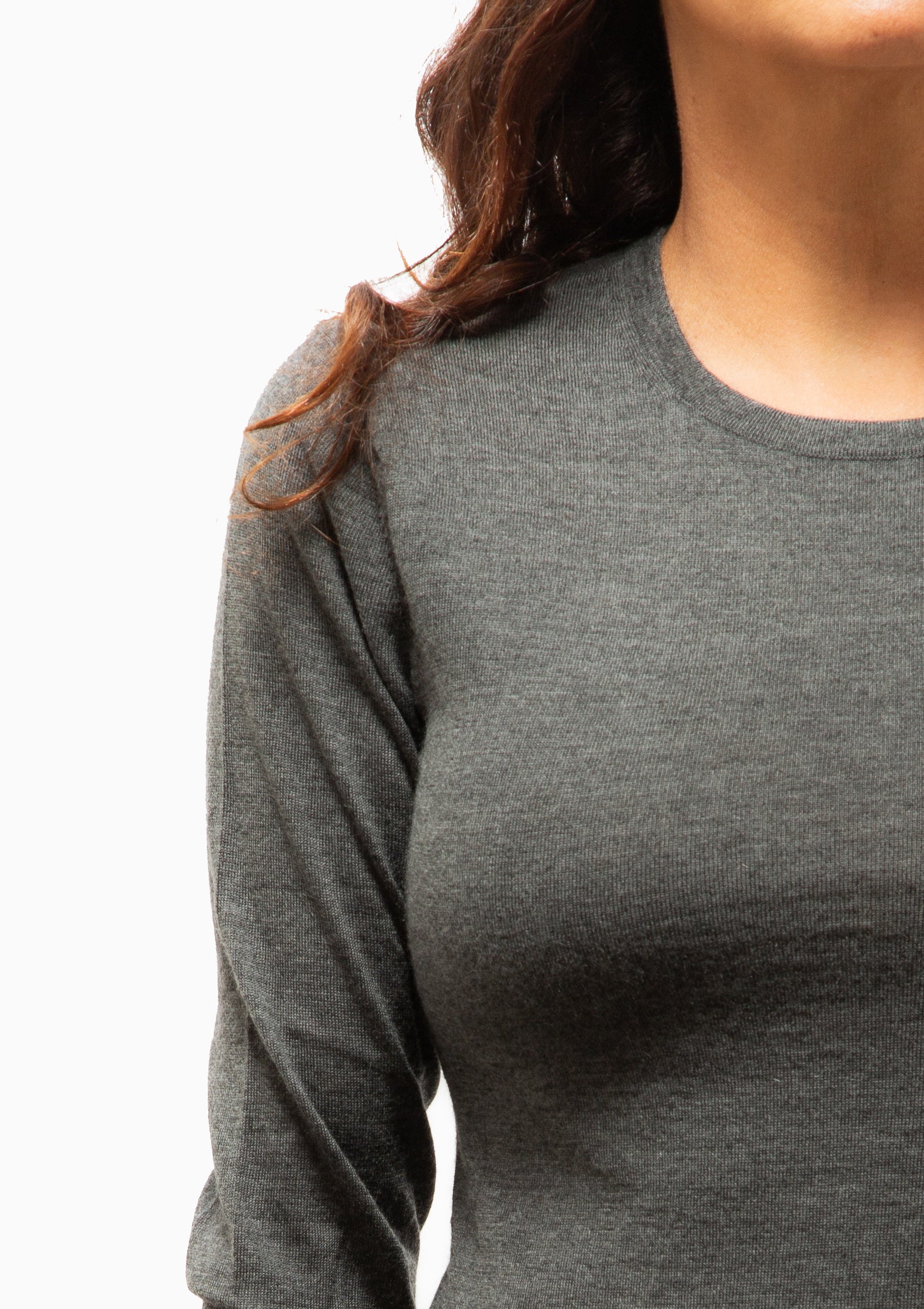 Long Slim Tee | Charcoal