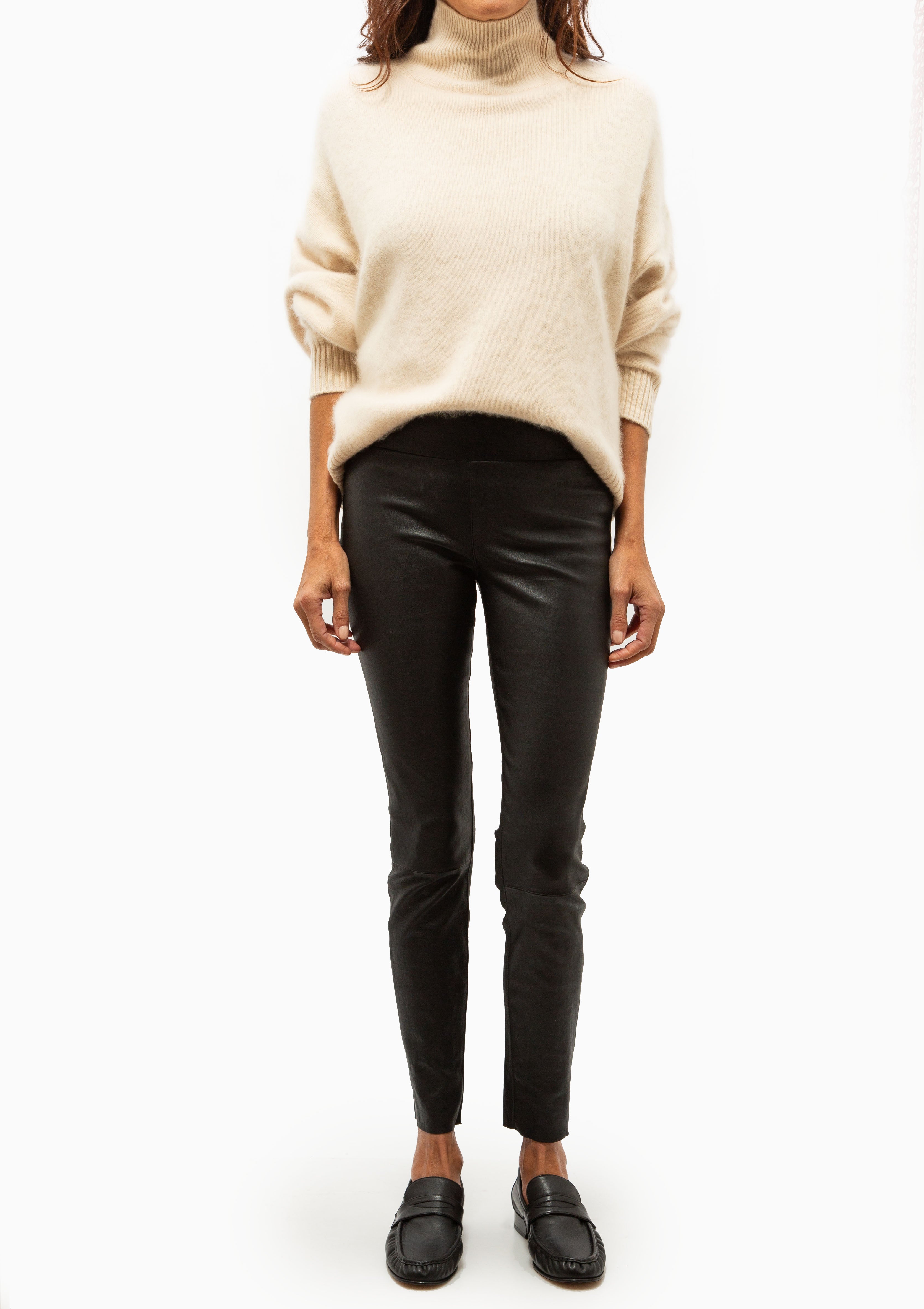 Devon Puff Turtleneck | Crema