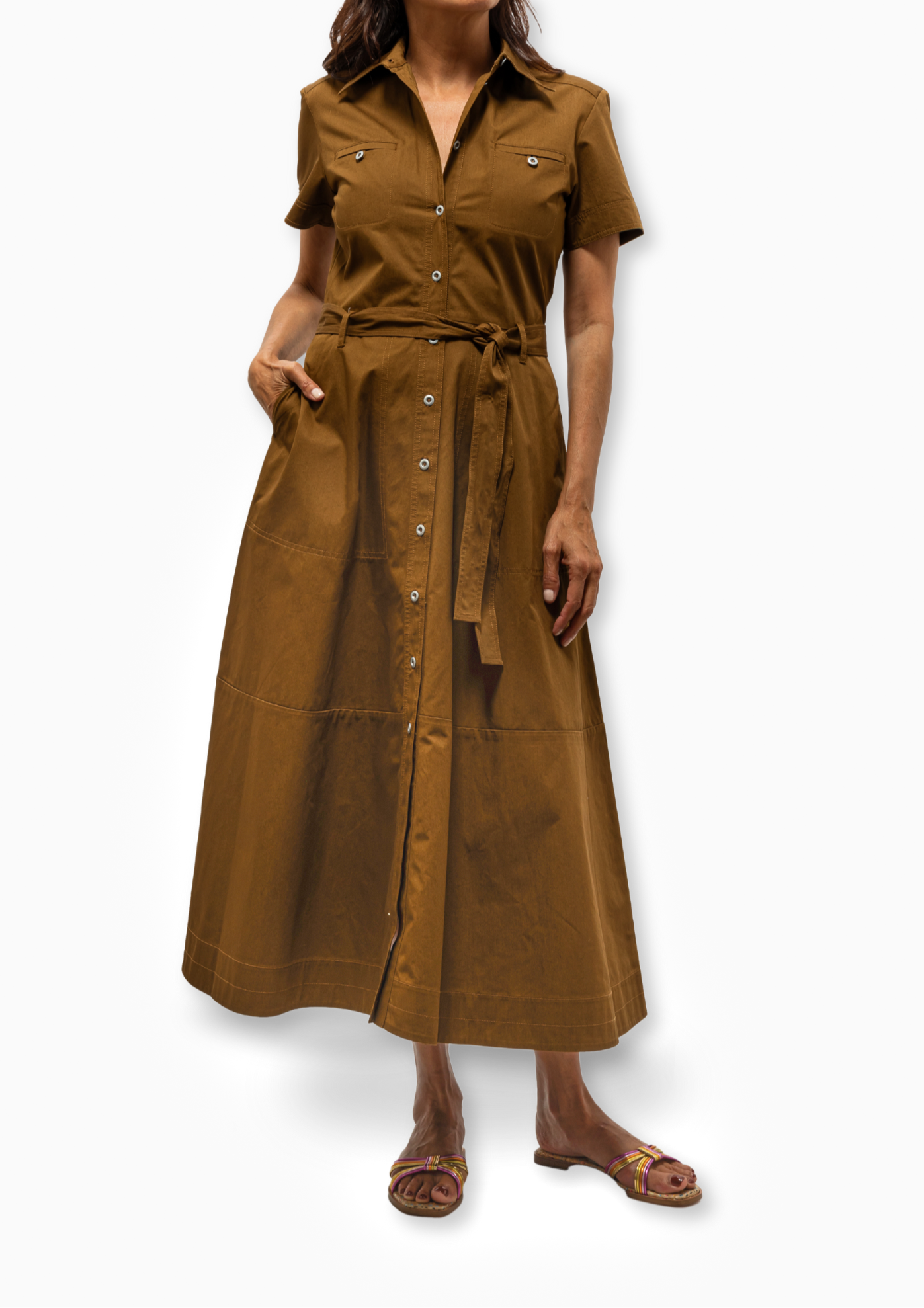 tobacco colour dress Giselle Dress